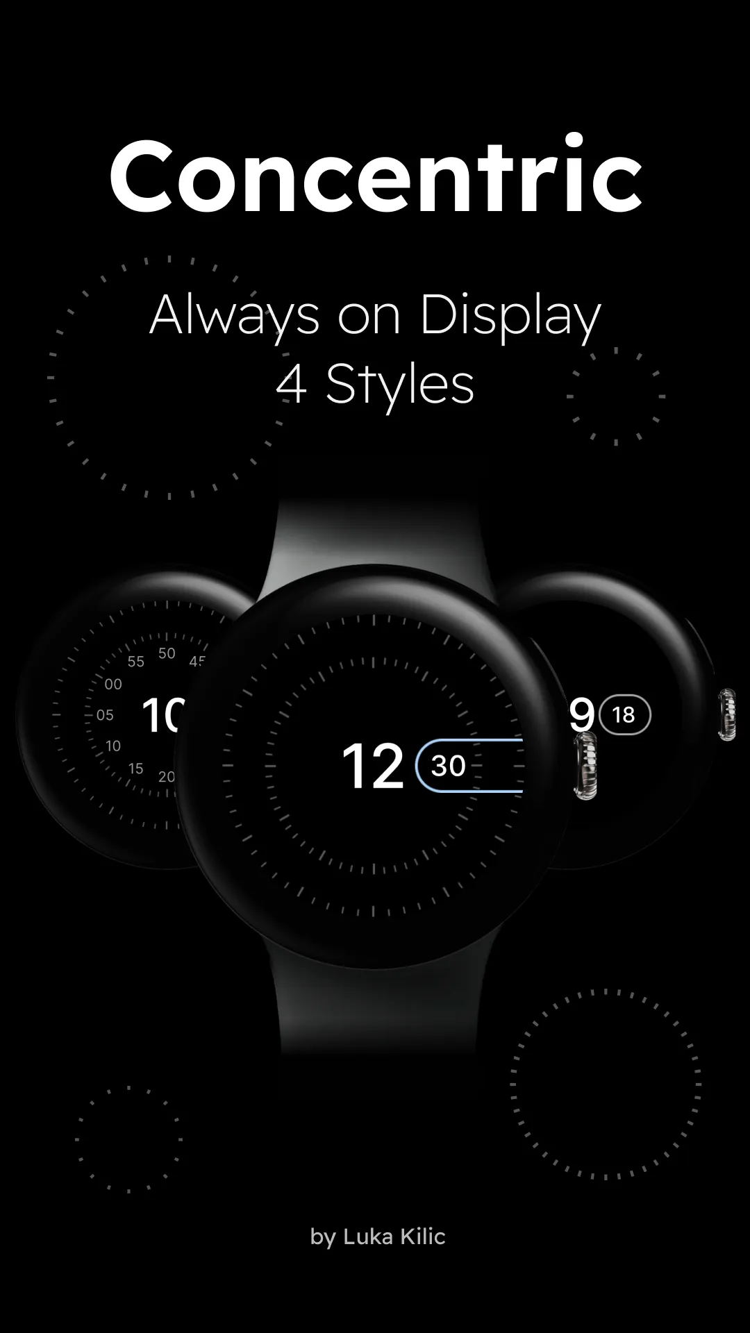 Concentric - Pixel Watch Face | Indus Appstore | Screenshot