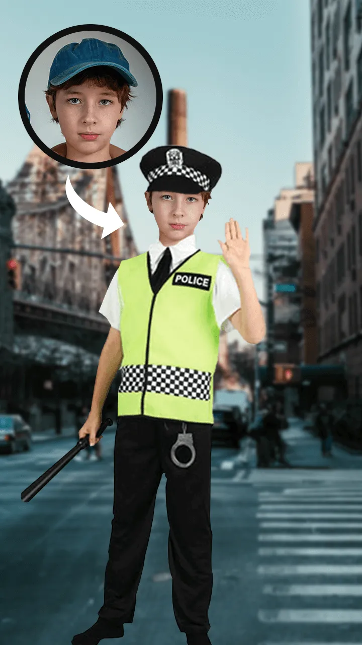 Kids Police Suit Photo Editor | Indus Appstore | Screenshot