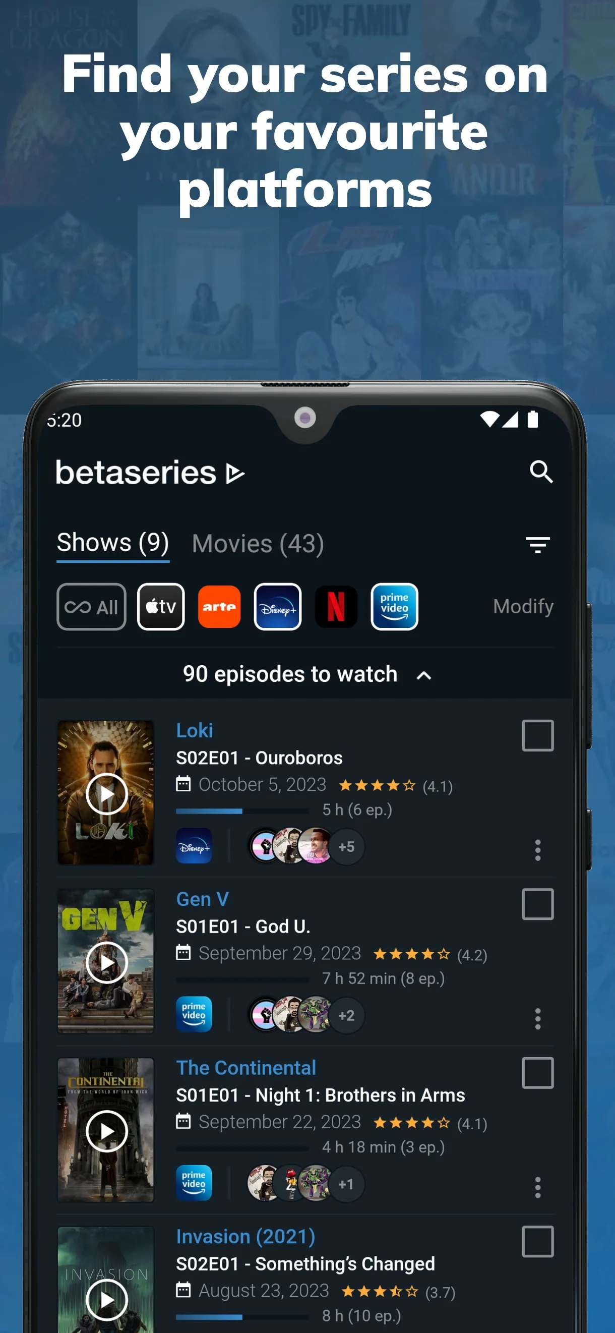 BetaSeries - TV Shows & Movies | Indus Appstore | Screenshot