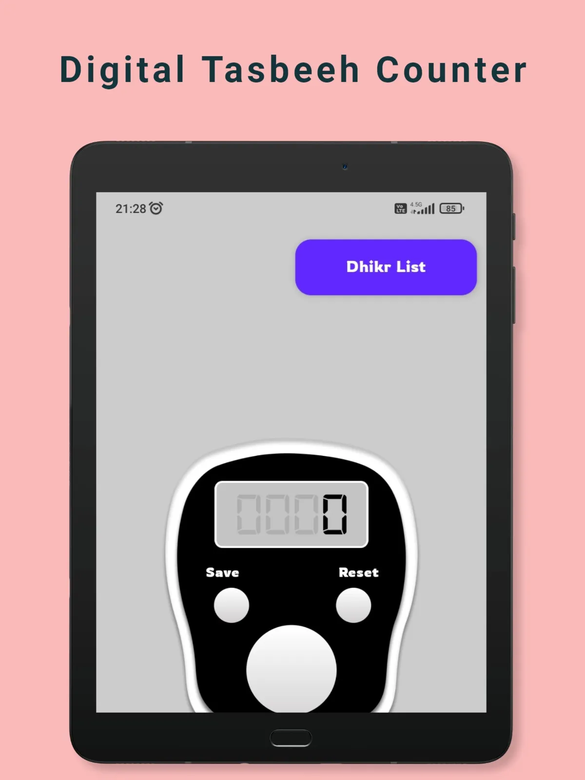 Digital Tasbeeh Counter | Indus Appstore | Screenshot