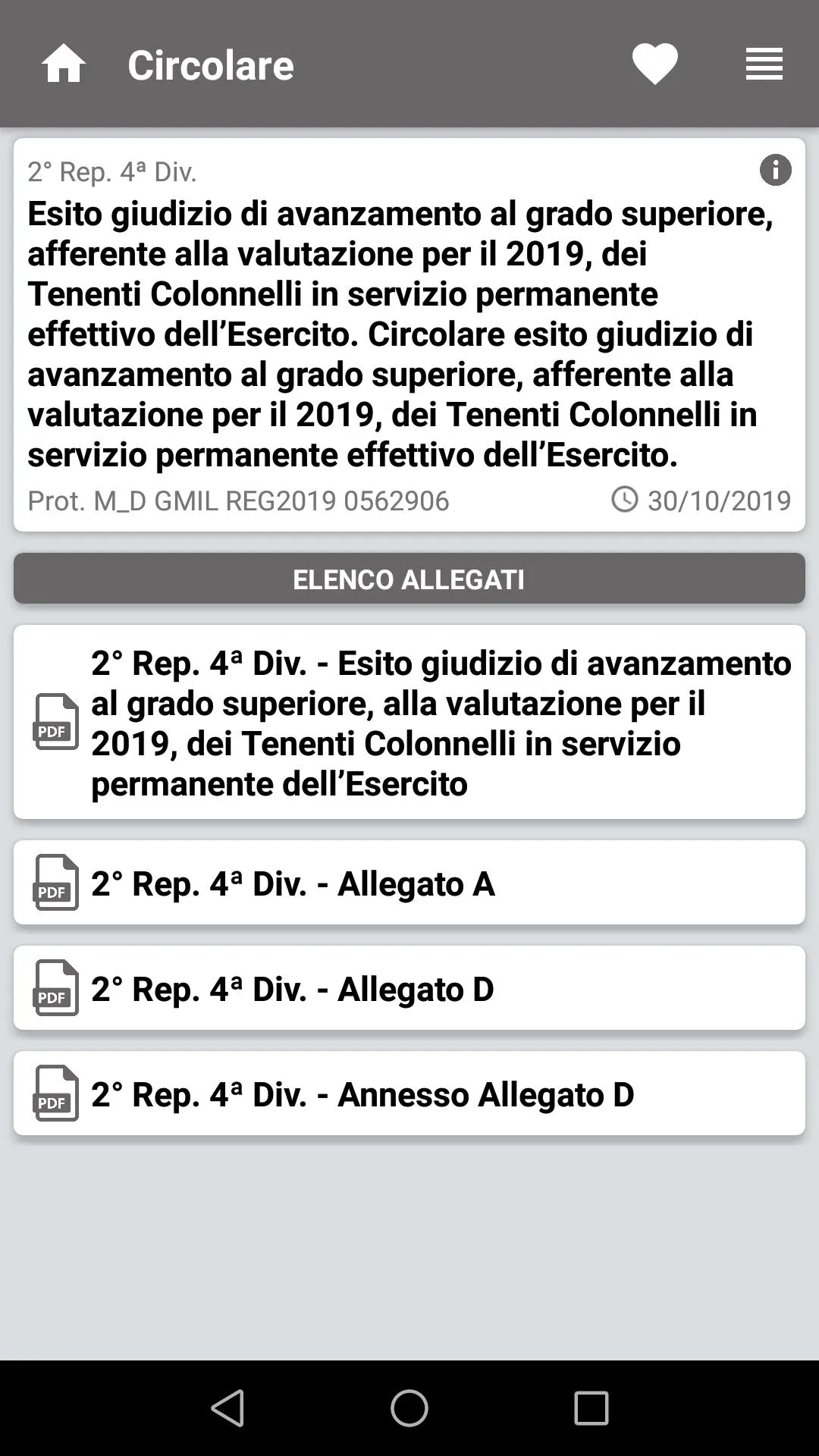 Circolari Difesa | Indus Appstore | Screenshot