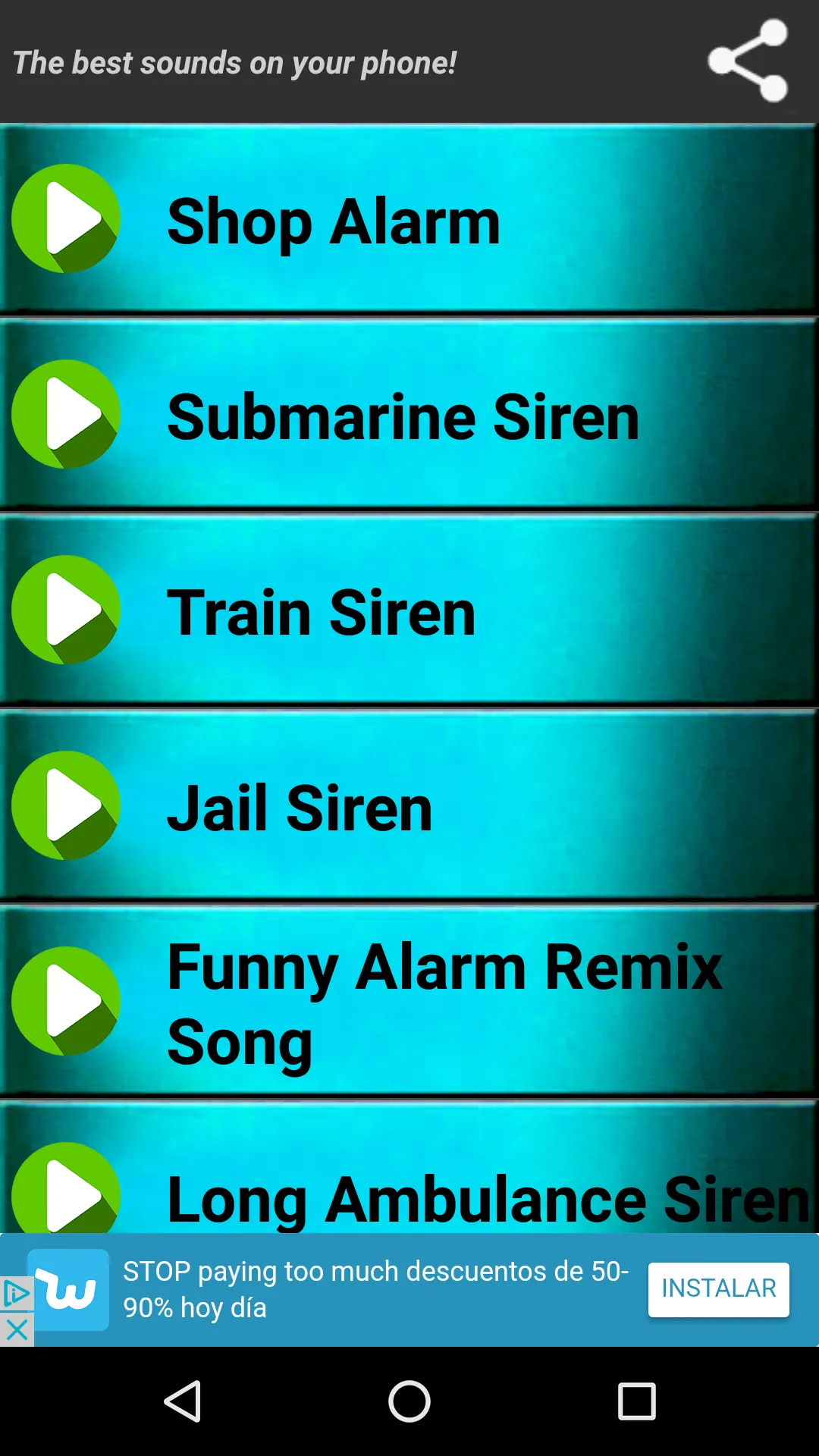 Loud Siren Ringtones Remix | Indus Appstore | Screenshot