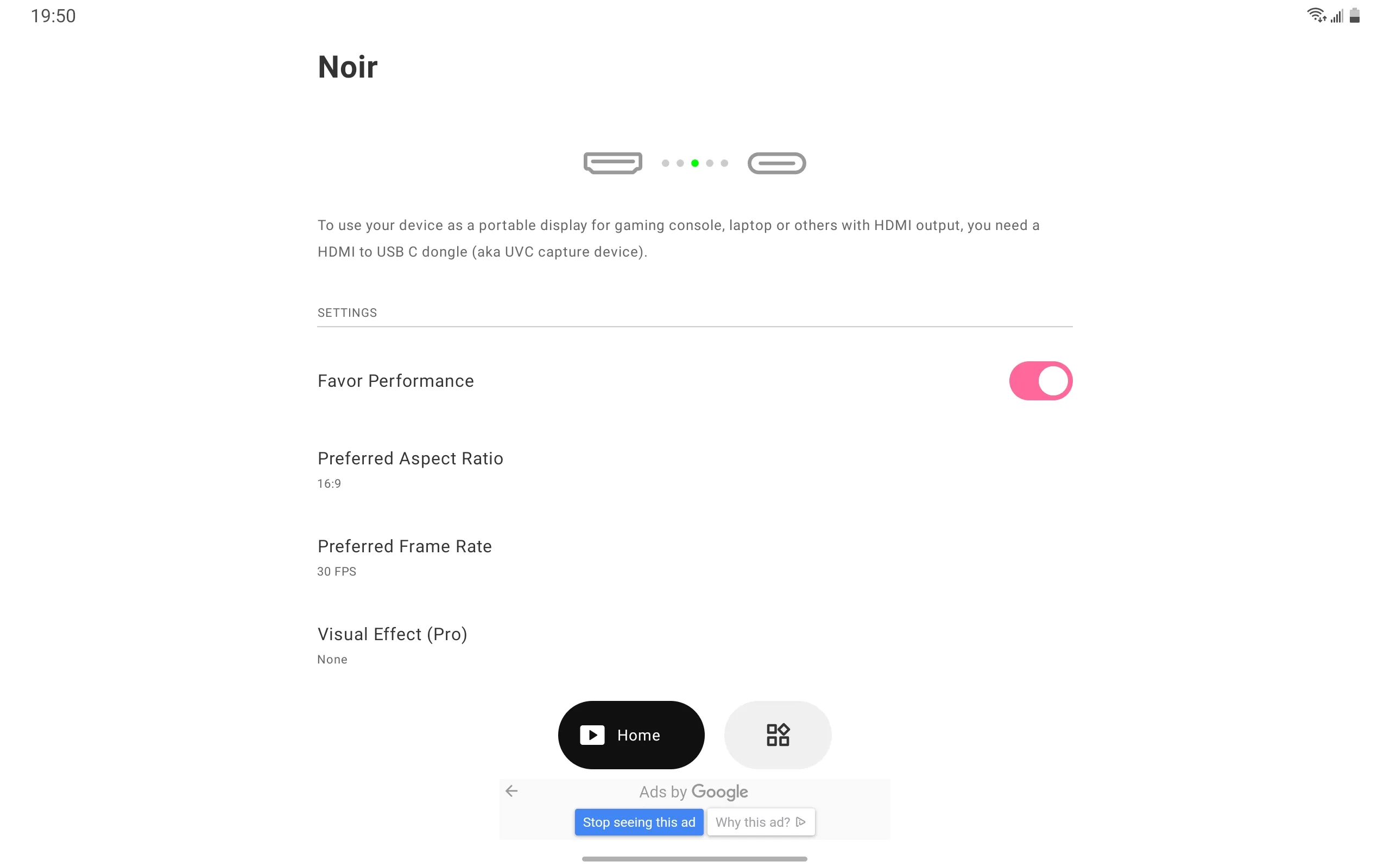 Noir - USB Camera HDMI Monitor | Indus Appstore | Screenshot