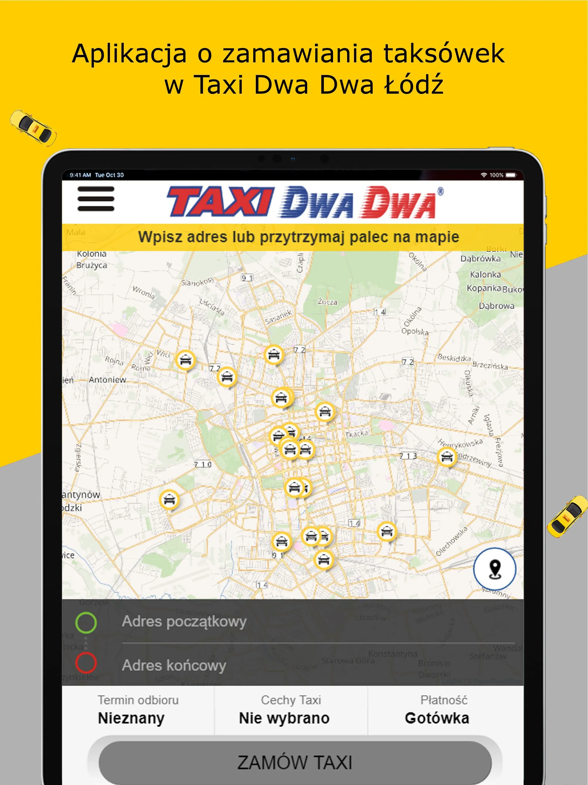 TAXI DWA DWA Łódź 196 22 | Indus Appstore | Screenshot