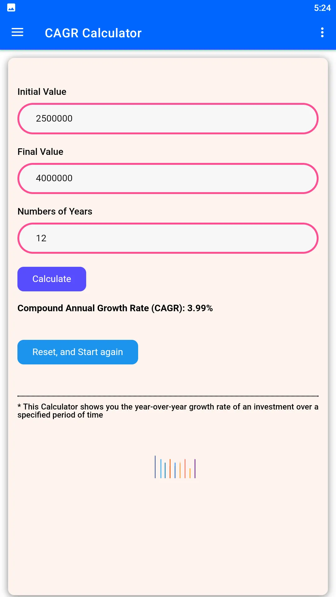 CAGR Calculator | Indus Appstore | Screenshot