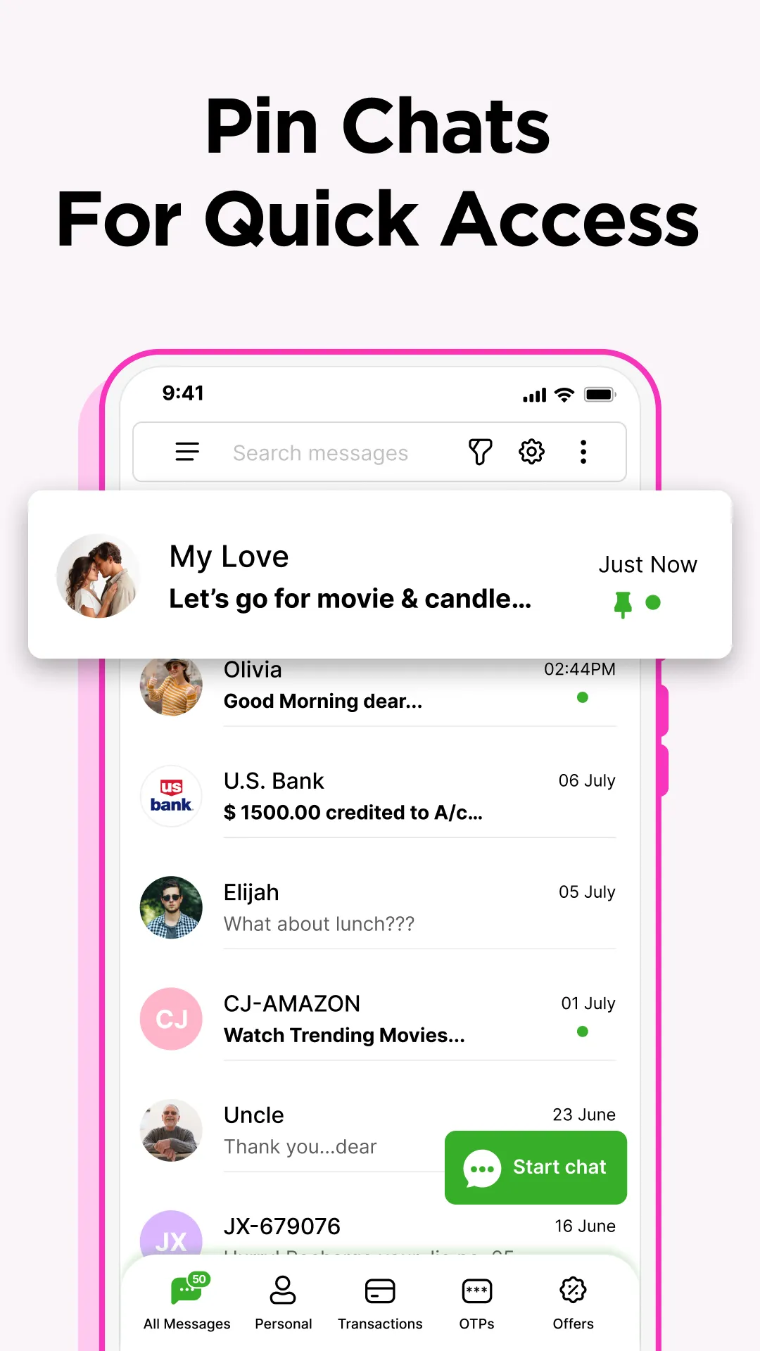 Messages: SMS, Messenger Home | Indus Appstore | Screenshot
