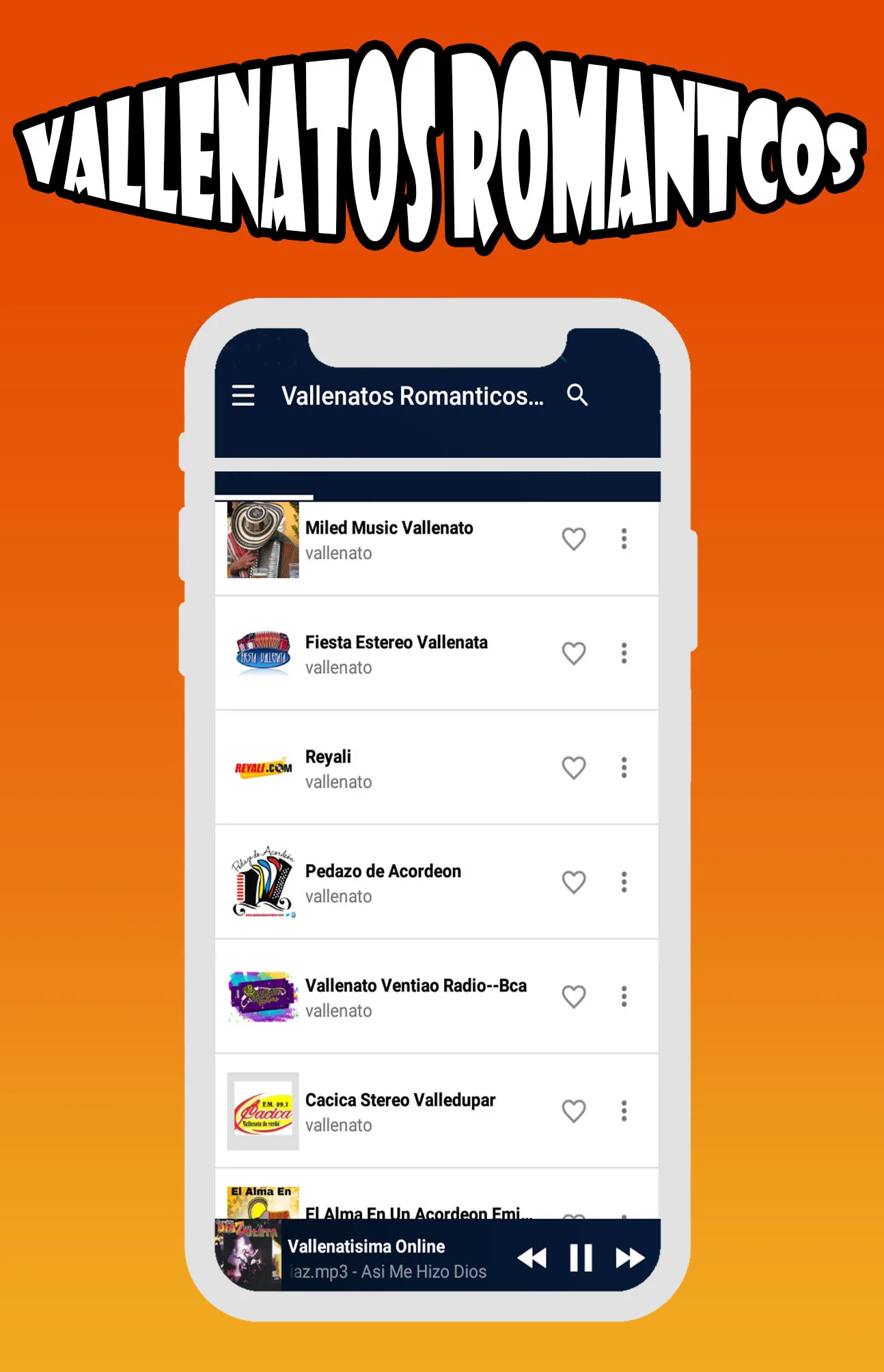 Vallenatos Romanticos | Indus Appstore | Screenshot