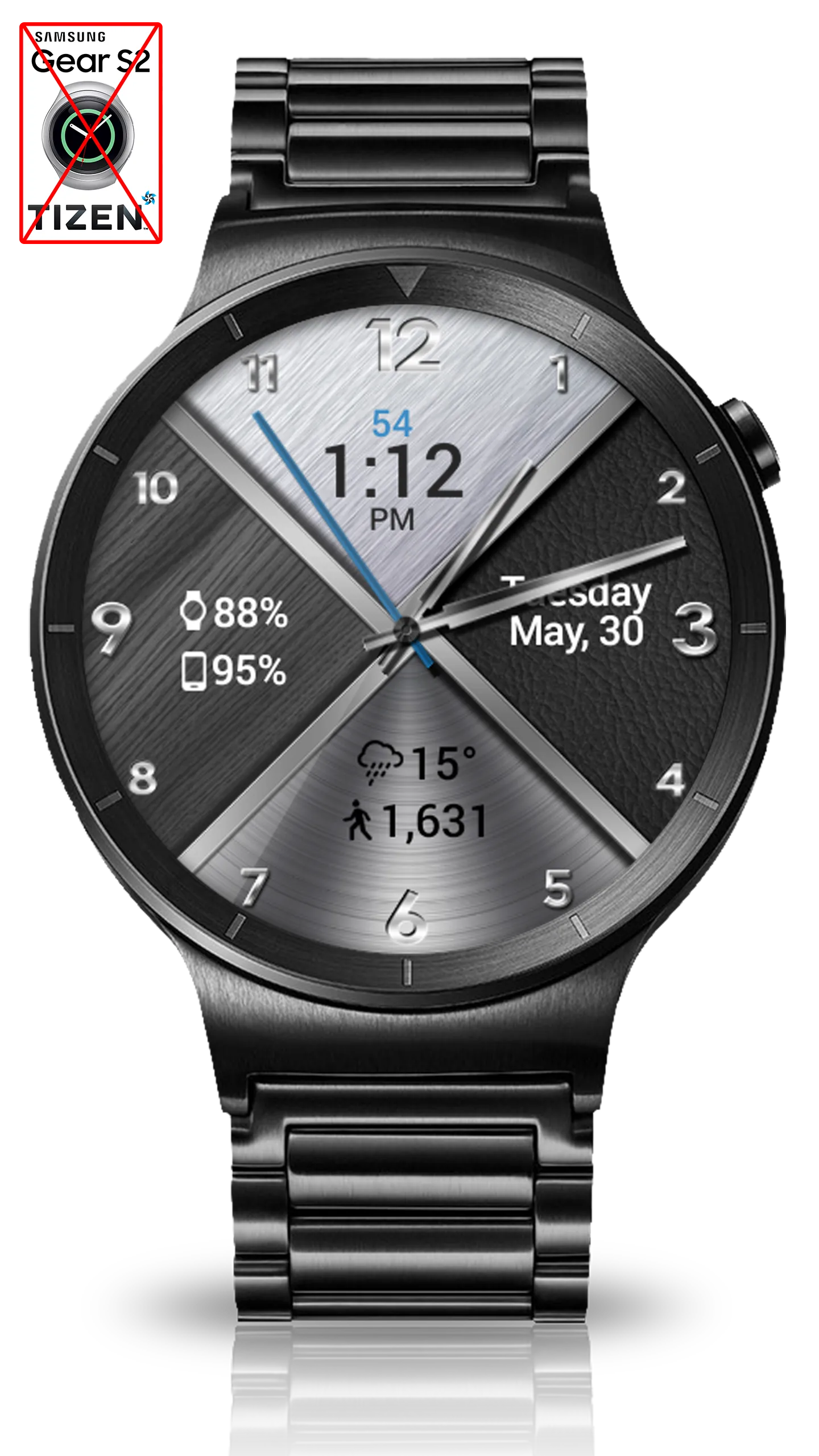 MetalleX HD Watch Face | Indus Appstore | Screenshot