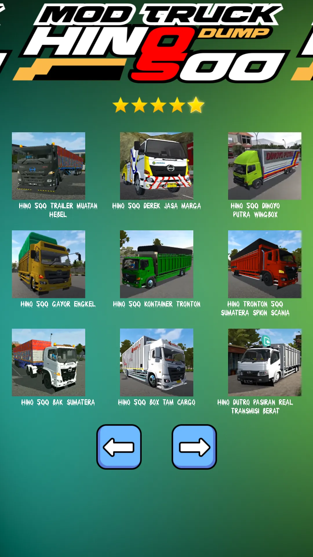 Mod Truck Hina 500 Dump | Indus Appstore | Screenshot