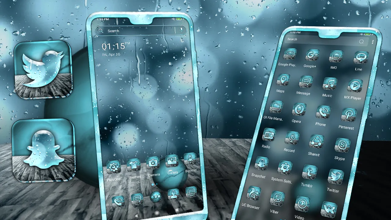 Bokeh Glass Effect Theme | Indus Appstore | Screenshot