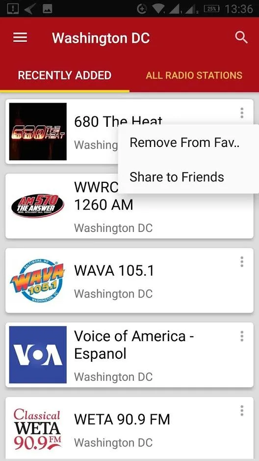 Washington DC Radio Stations | Indus Appstore | Screenshot