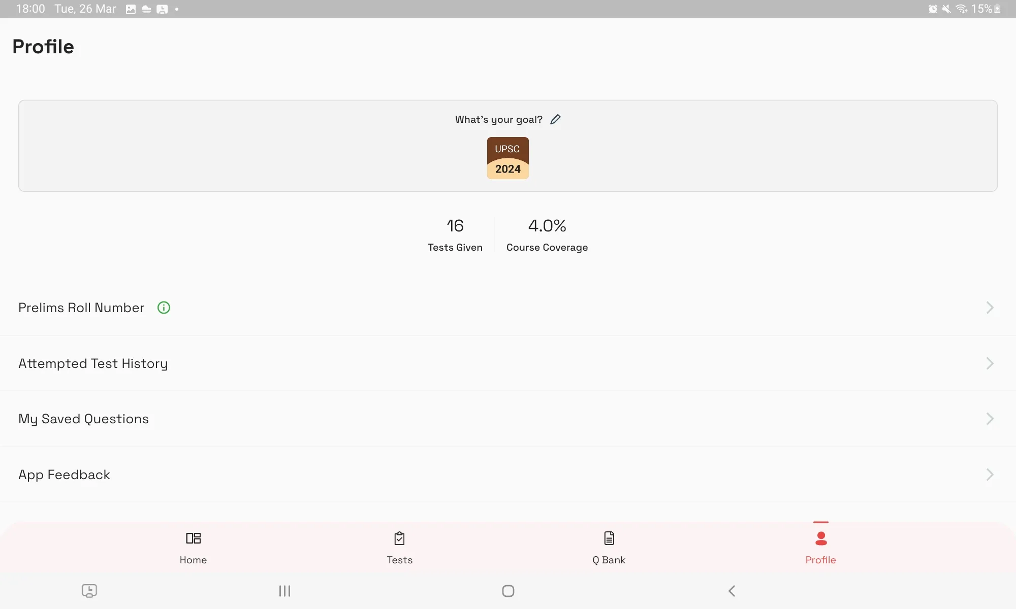 Tarkash: UPSC Prelims Test App | Indus Appstore | Screenshot