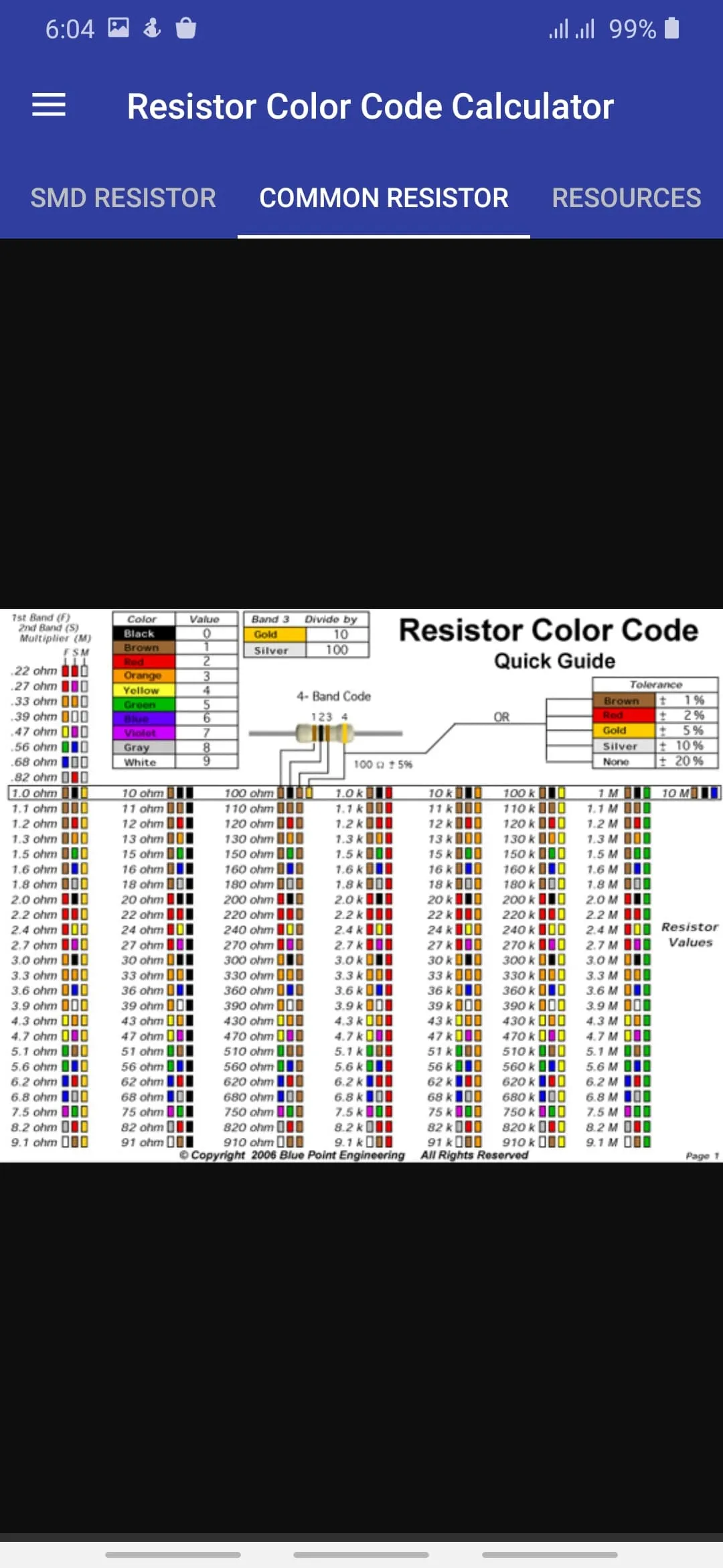 Resistor Color Code Calculator | Indus Appstore | Screenshot