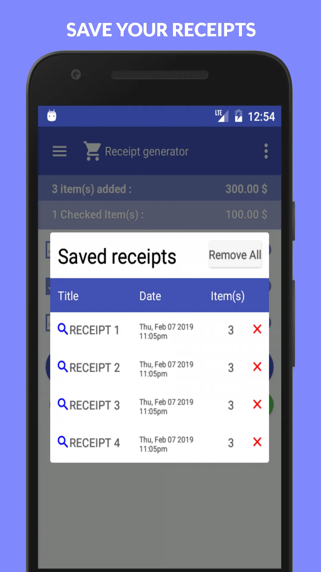 Receipt Generator | Indus Appstore | Screenshot