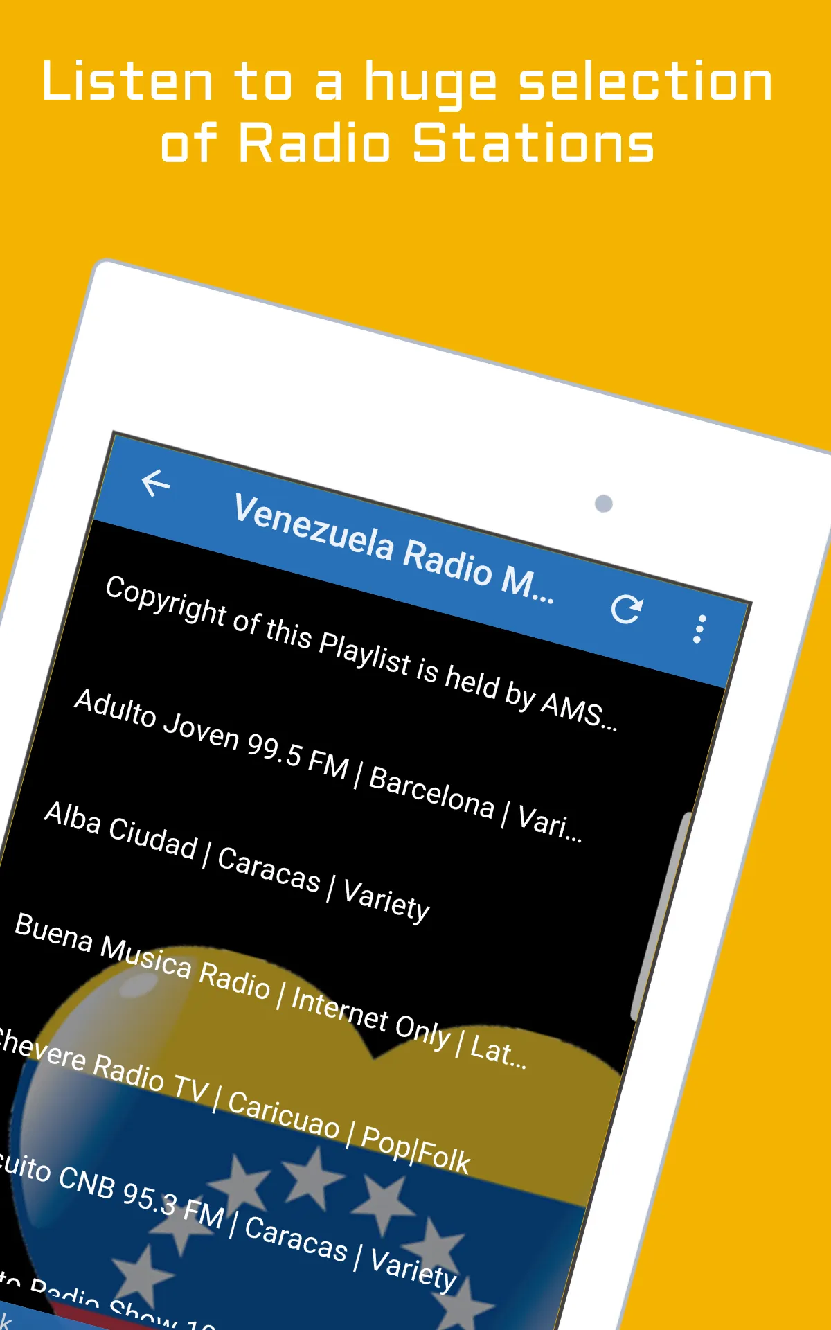 Venezuela Radio Music & News | Indus Appstore | Screenshot