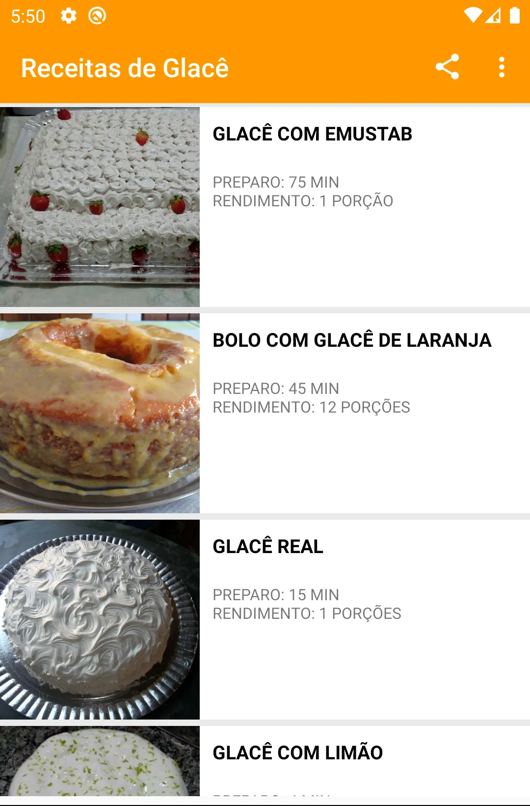 Receitas de Glacê | Indus Appstore | Screenshot