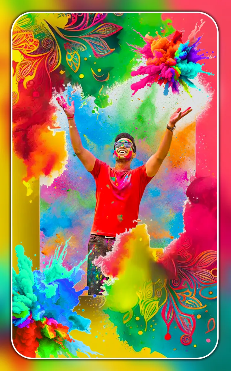 Holi photo editor and frames | Indus Appstore | Screenshot