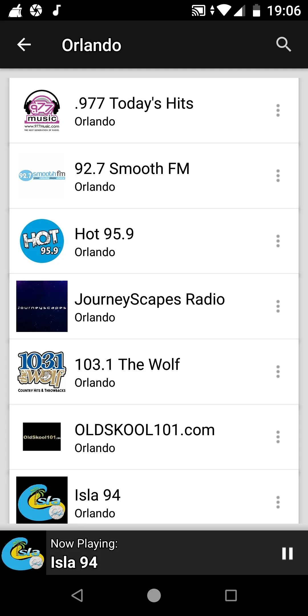 Orlando Radio Stations - USA | Indus Appstore | Screenshot