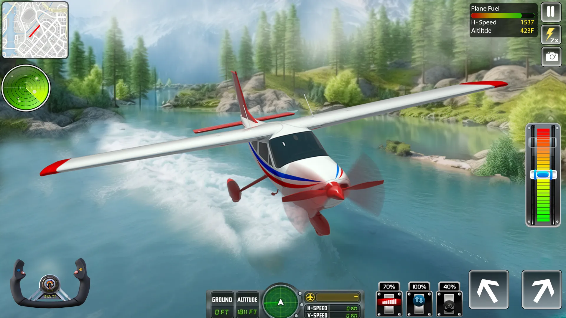 Flying Airplane Pilot Games | Indus Appstore | Screenshot