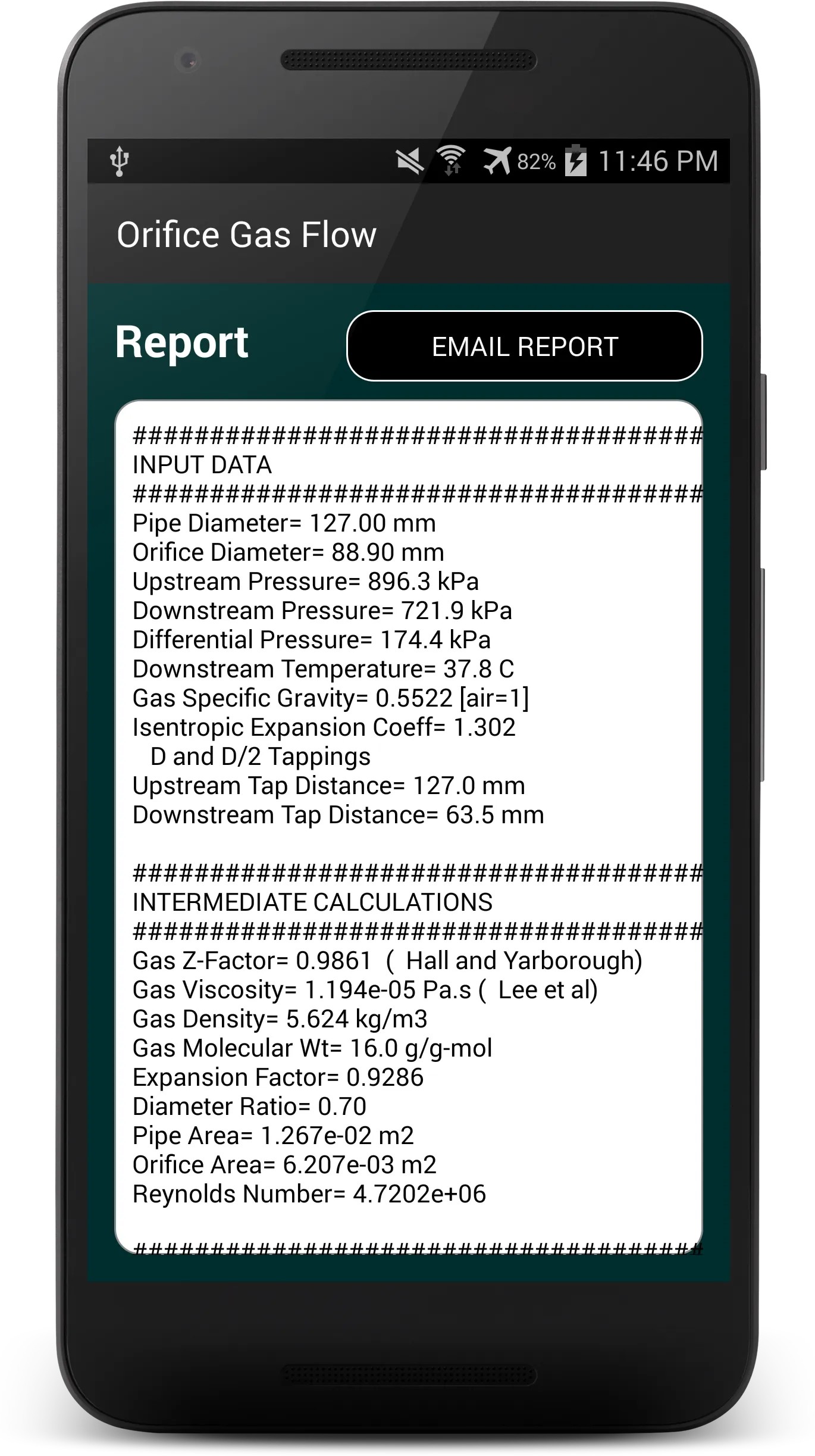 Orifice Gas Flow | Indus Appstore | Screenshot