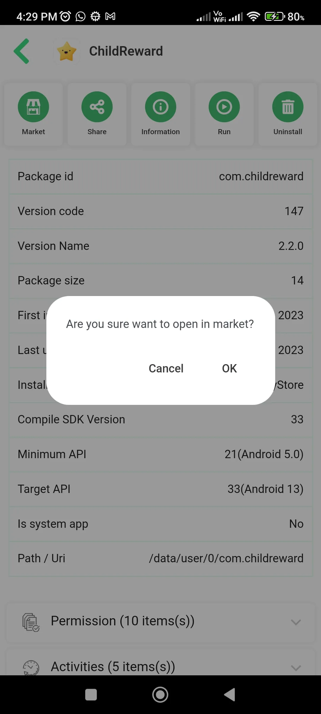 APK extractor | Indus Appstore | Screenshot