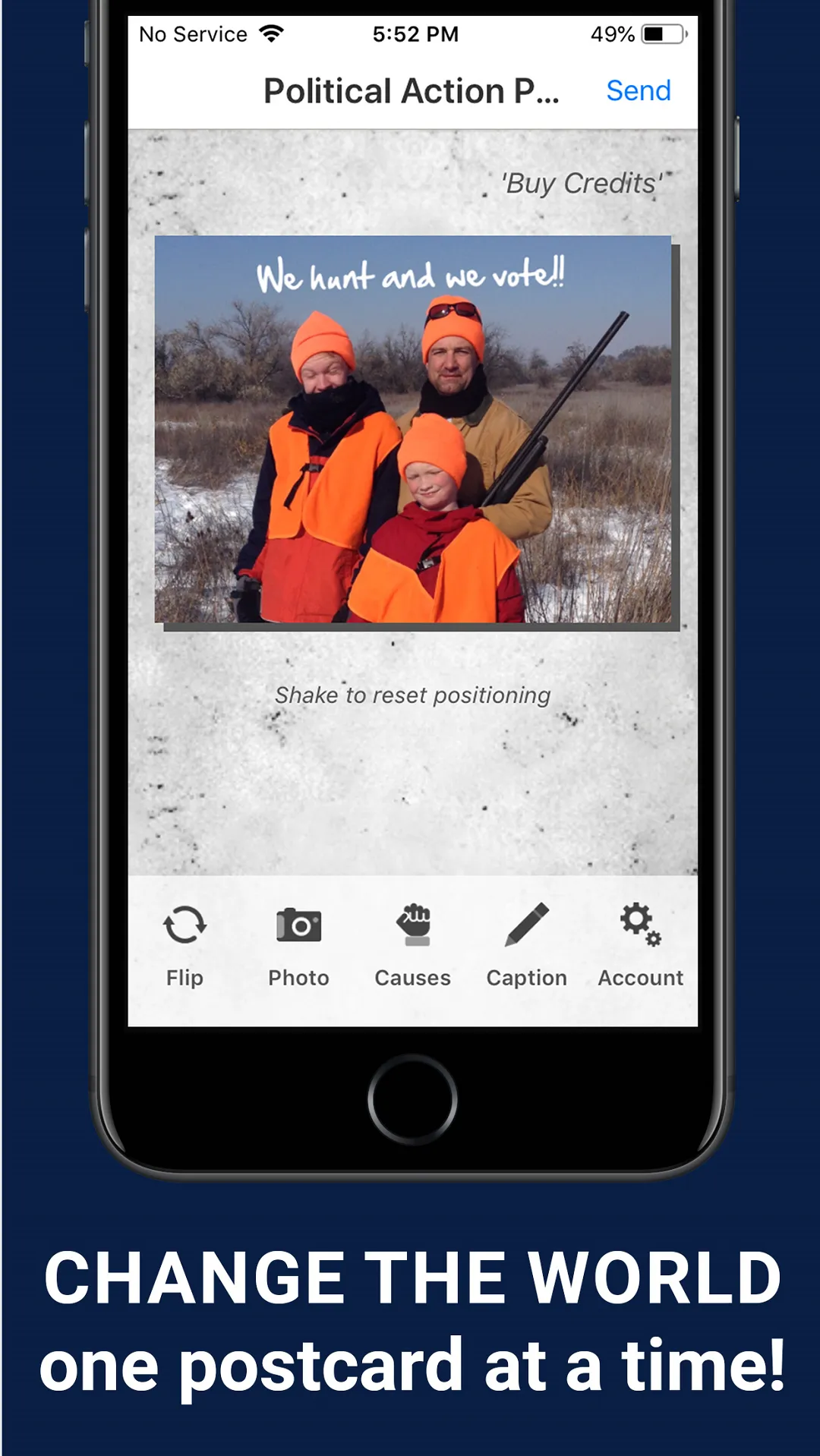 Political Action Postcard App | Indus Appstore | Screenshot