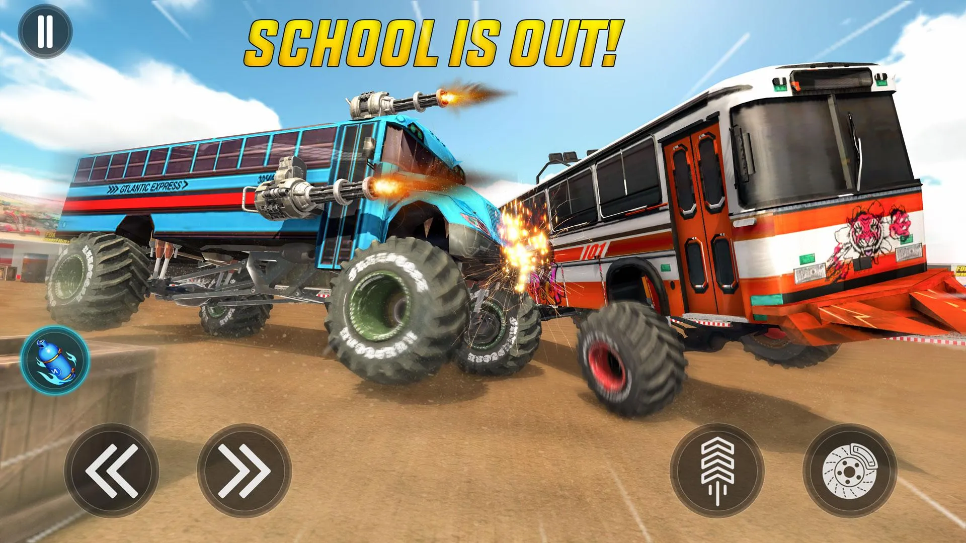 Monster Bus Derby Destruction | Indus Appstore | Screenshot