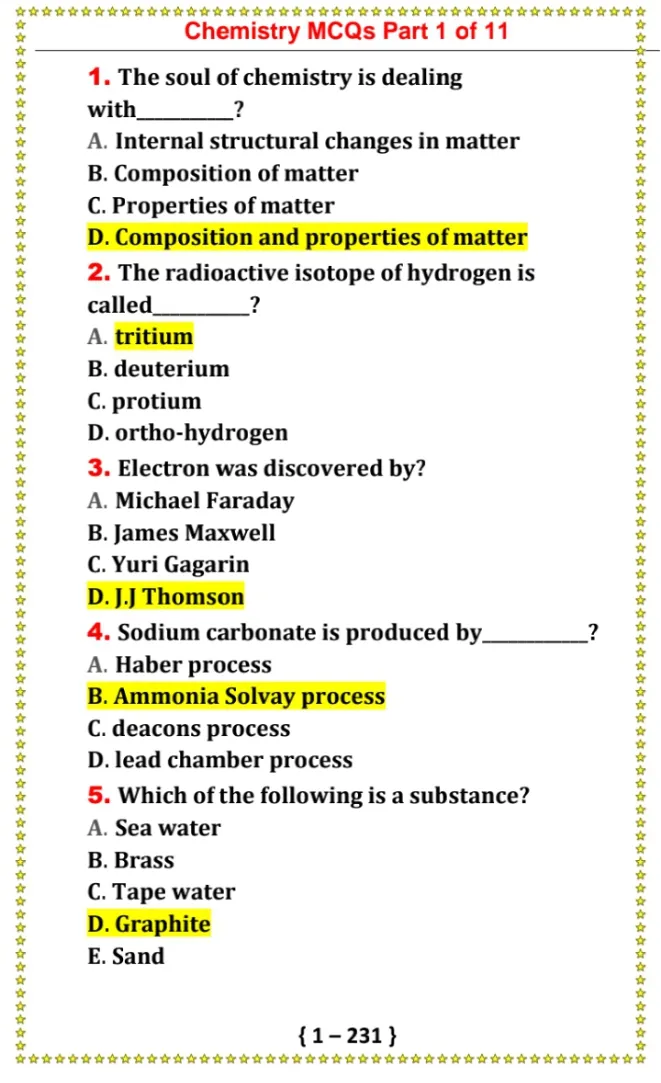 Chemistry MCQs offline | Indus Appstore | Screenshot