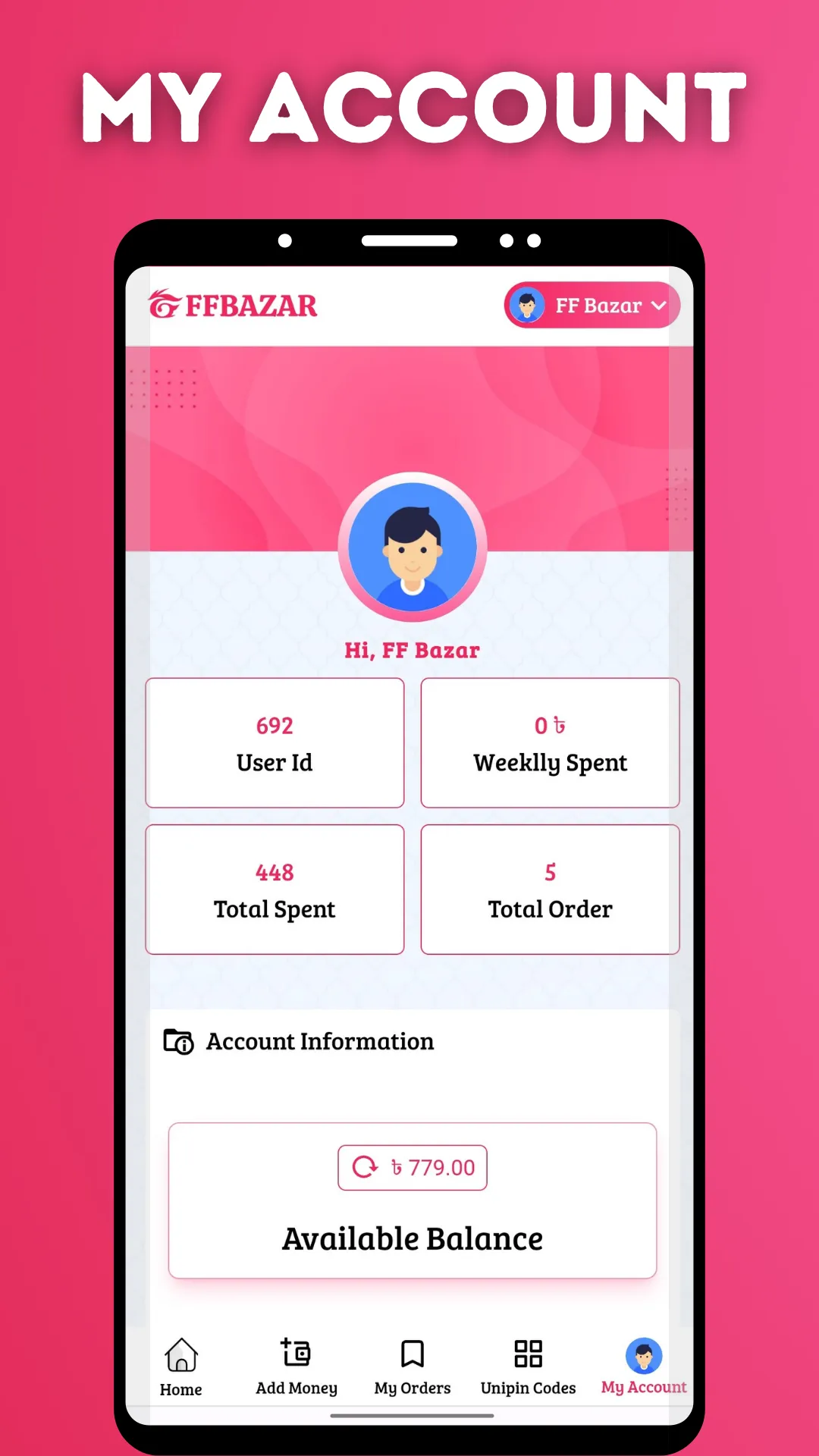 FFbazar - Diamond Topup | Indus Appstore | Screenshot