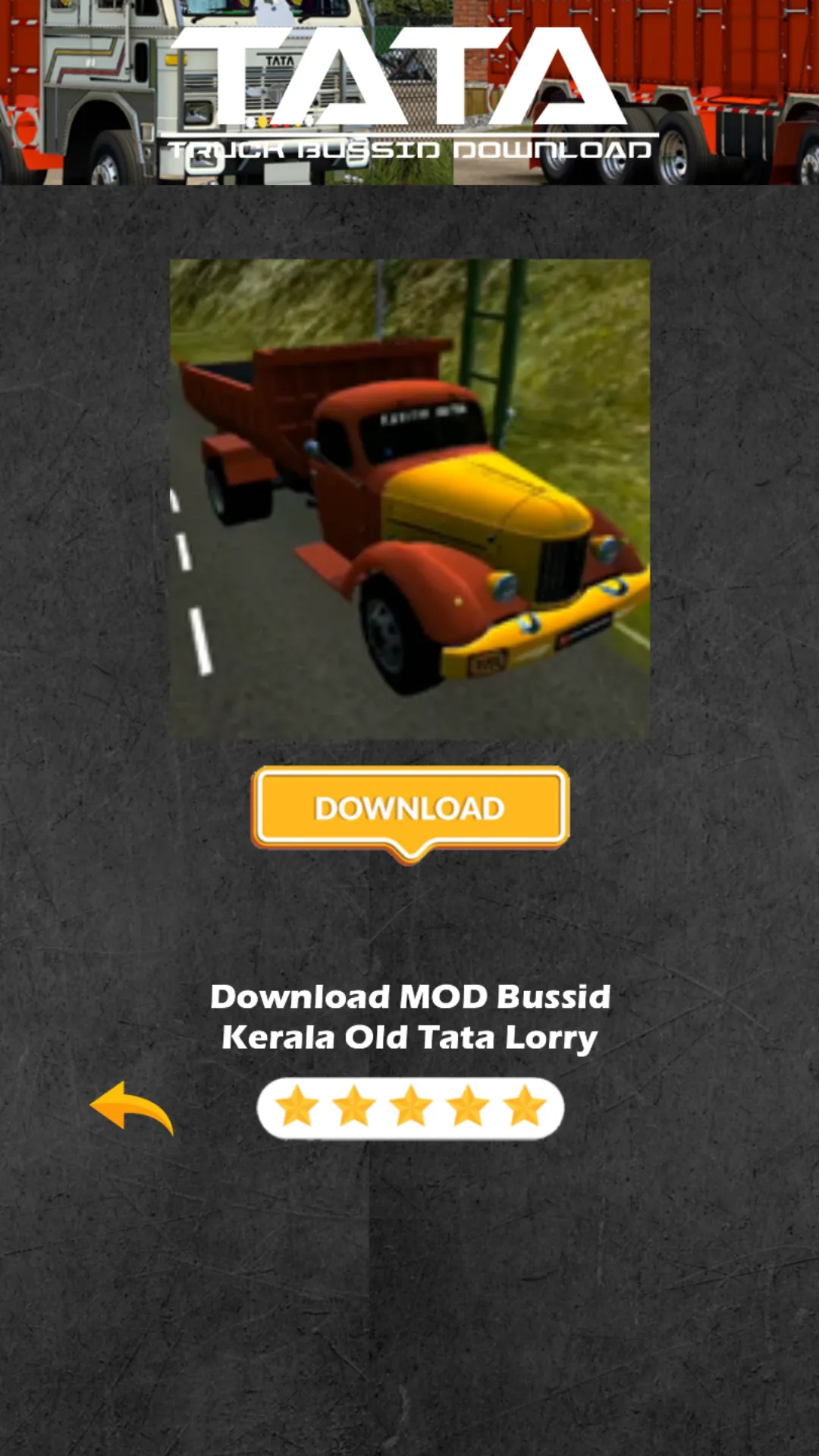 Tata Truck Bussid Download | Indus Appstore | Screenshot