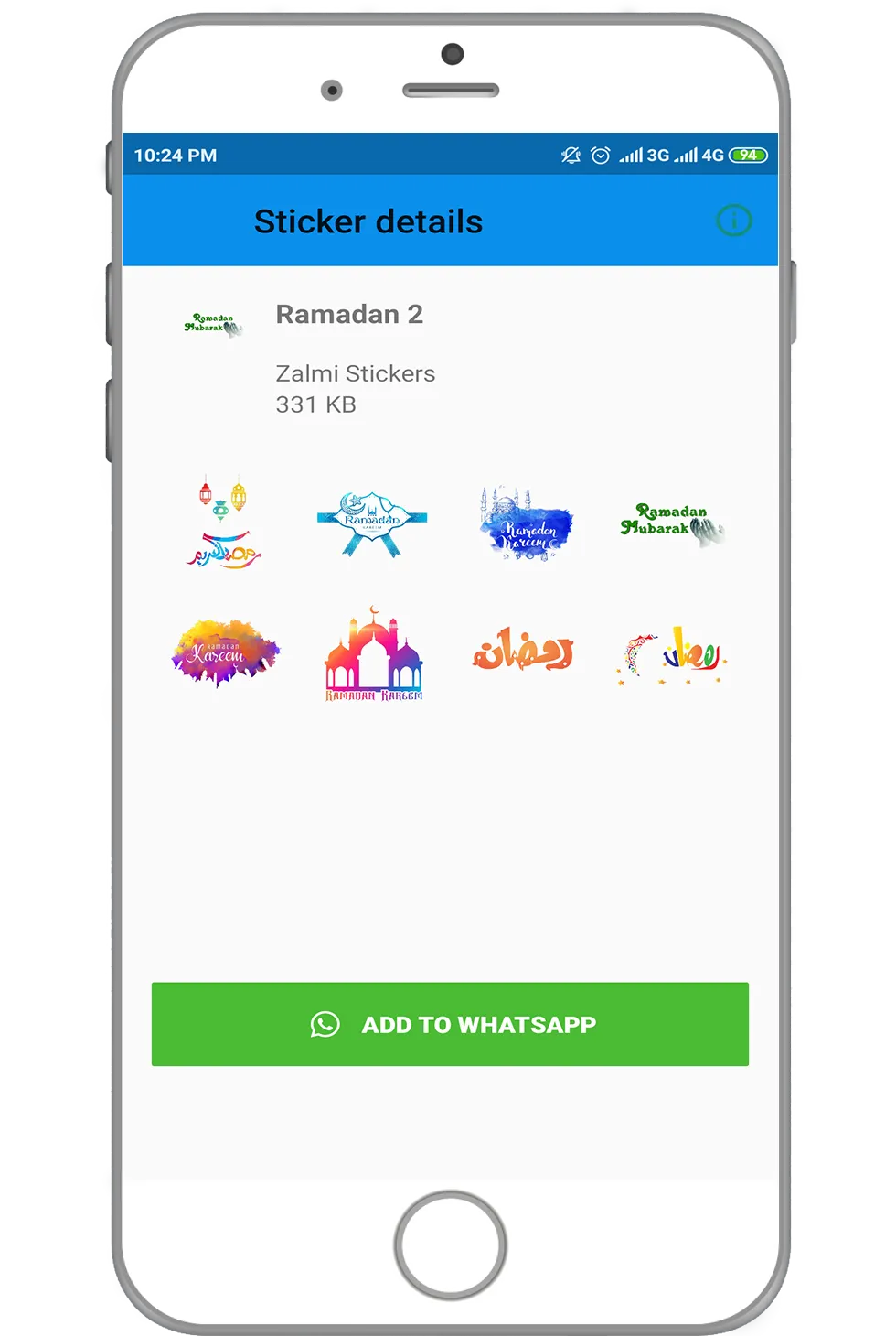 Ramadan Kareem Stickers For WA | Indus Appstore | Screenshot