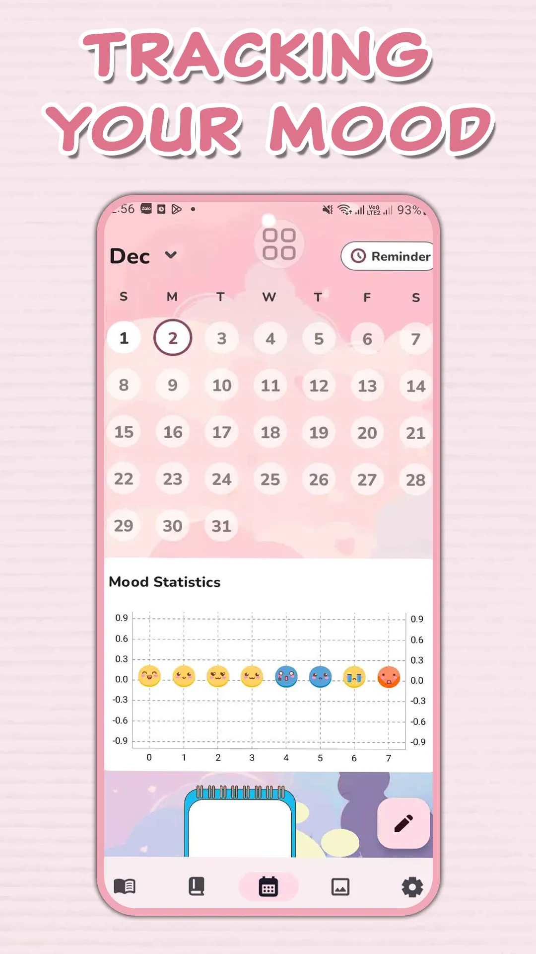 Diary with Fingerprint Lock | Indus Appstore | Screenshot