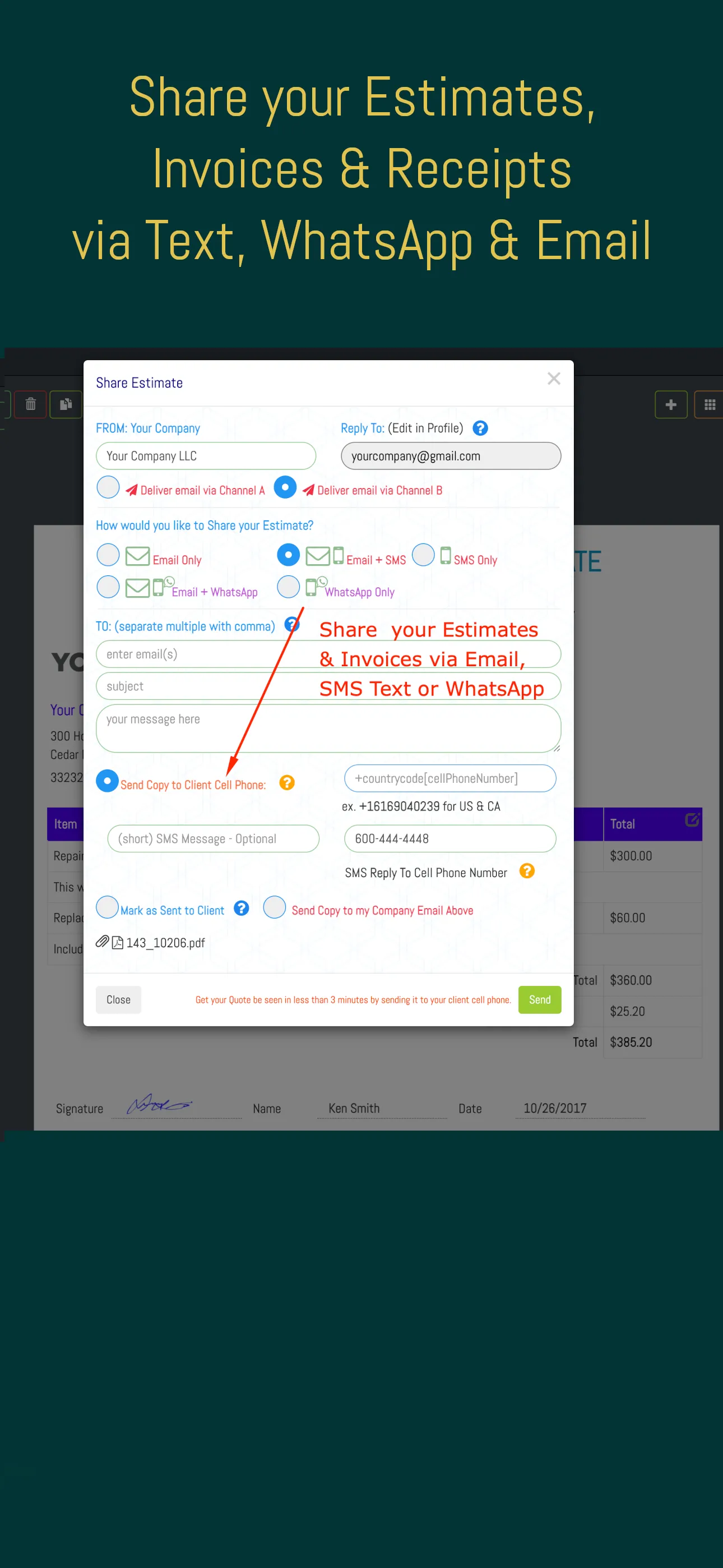 Estimate and Invoice Maker | Indus Appstore | Screenshot