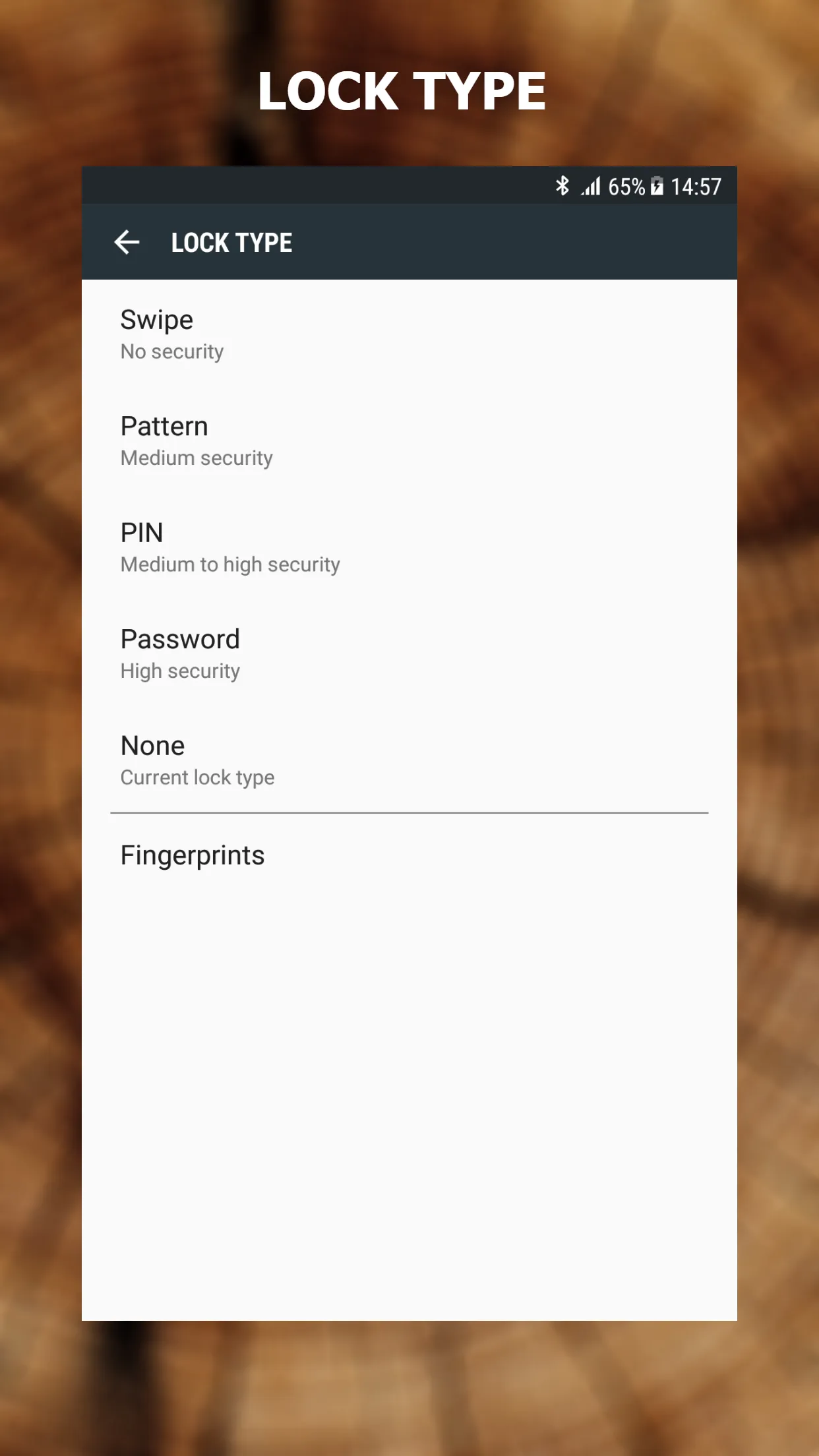 Wood Lock Screen | Indus Appstore | Screenshot