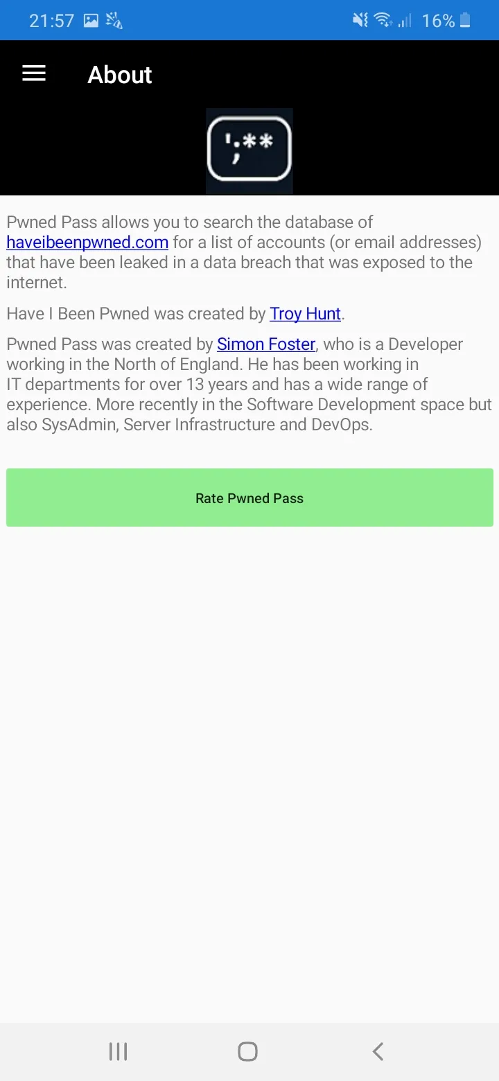 Pwned Passwords | Indus Appstore | Screenshot