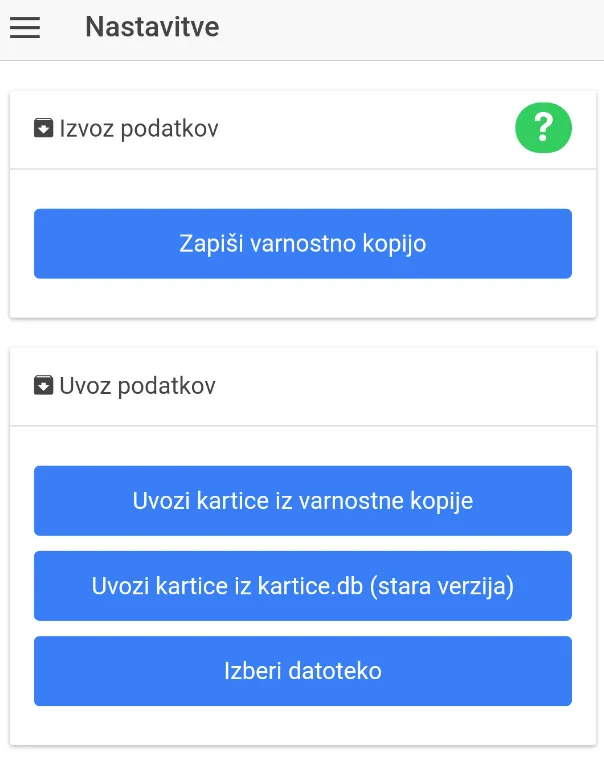 Moje Kartice -kartice zvestobe | Indus Appstore | Screenshot