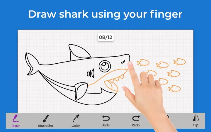 Shark Draw Step by Step | Indus Appstore | Screenshot