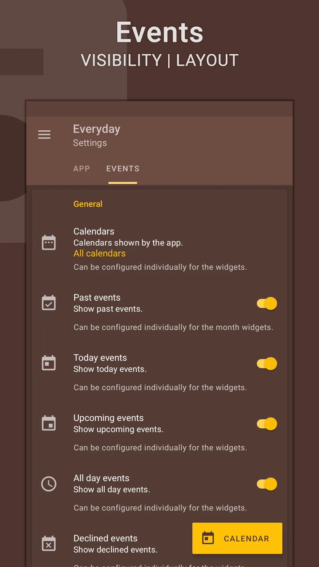 Everyday | Calendar Widget | Indus Appstore | Screenshot