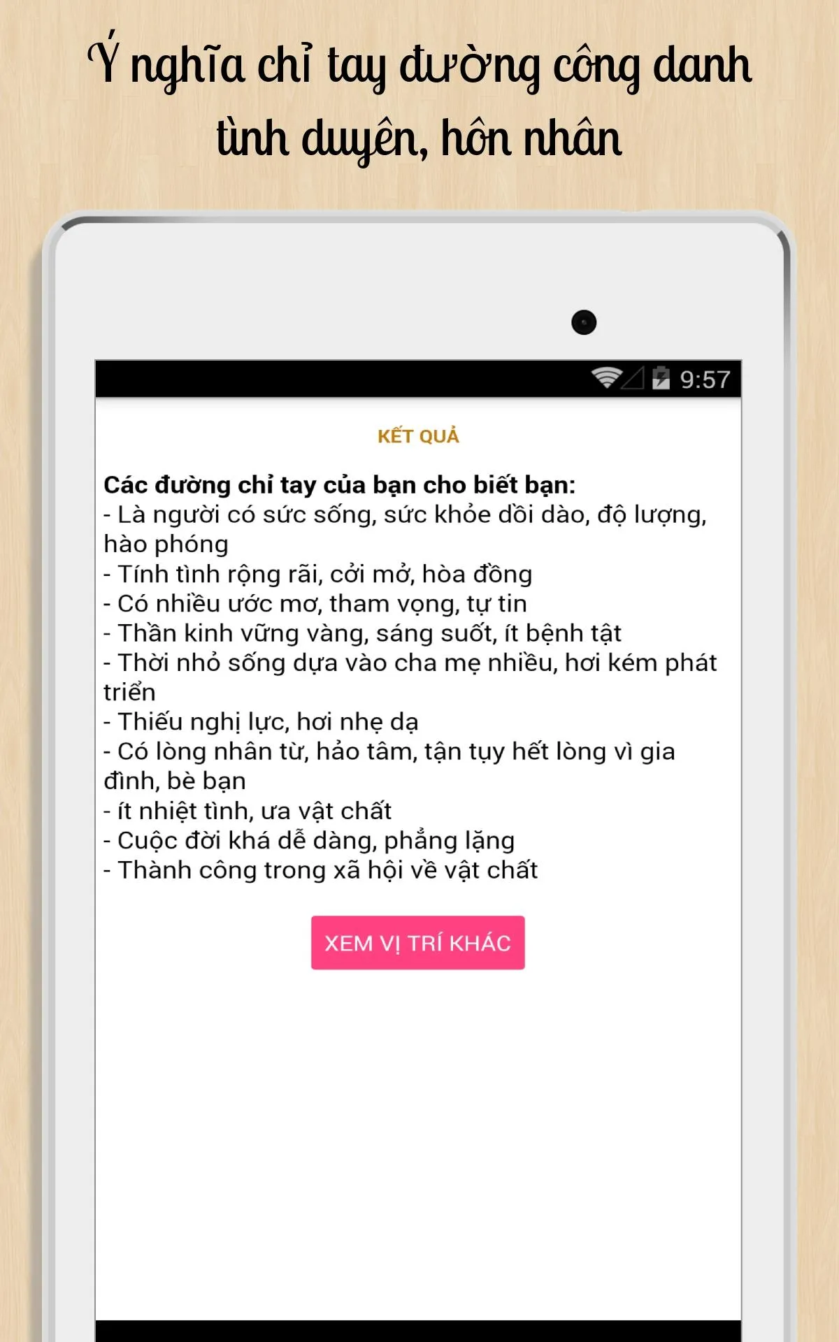 Xem chỉ tay, xem bói chỉ tay | Indus Appstore | Screenshot