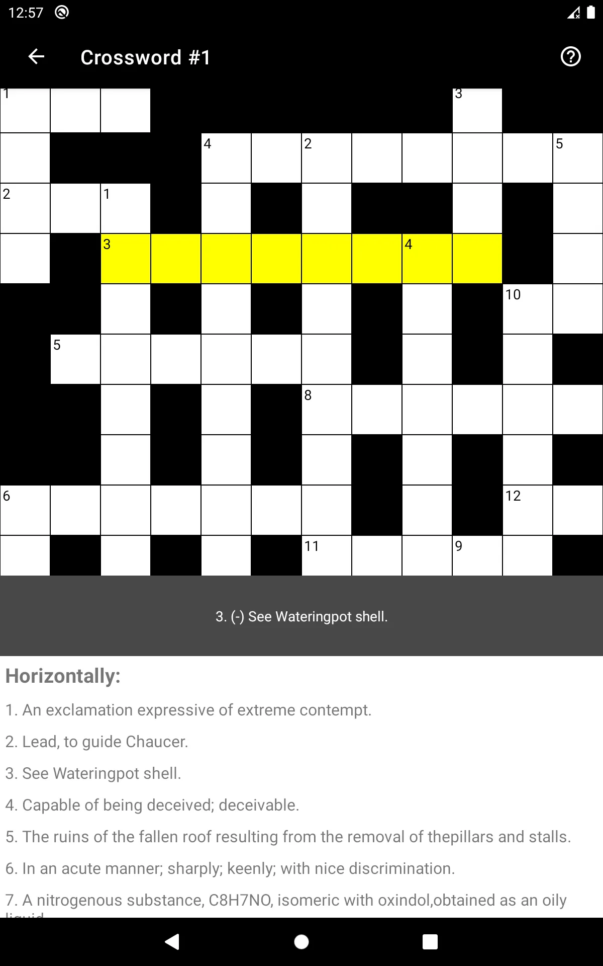 Crossword Generator | Indus Appstore | Screenshot