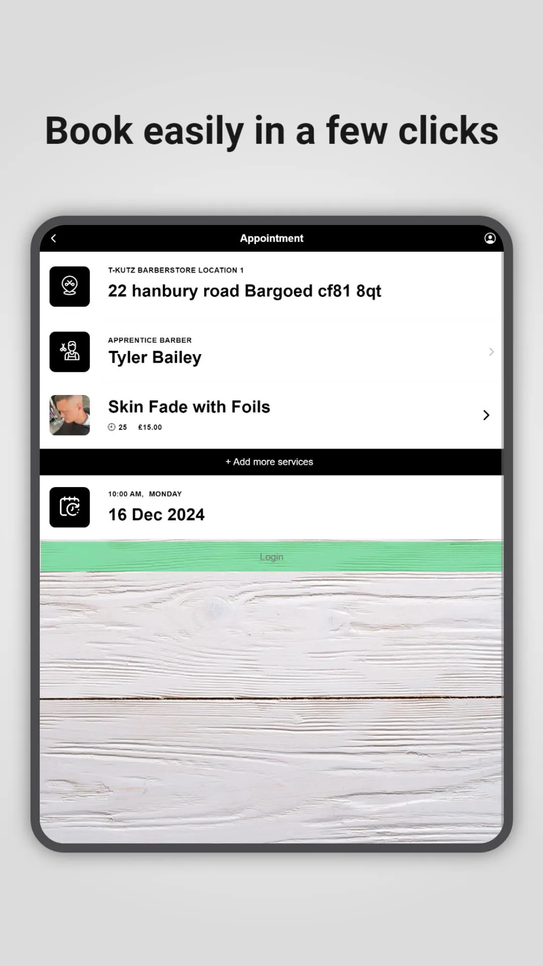 T-KuTz BARBERSTORE | Indus Appstore | Screenshot