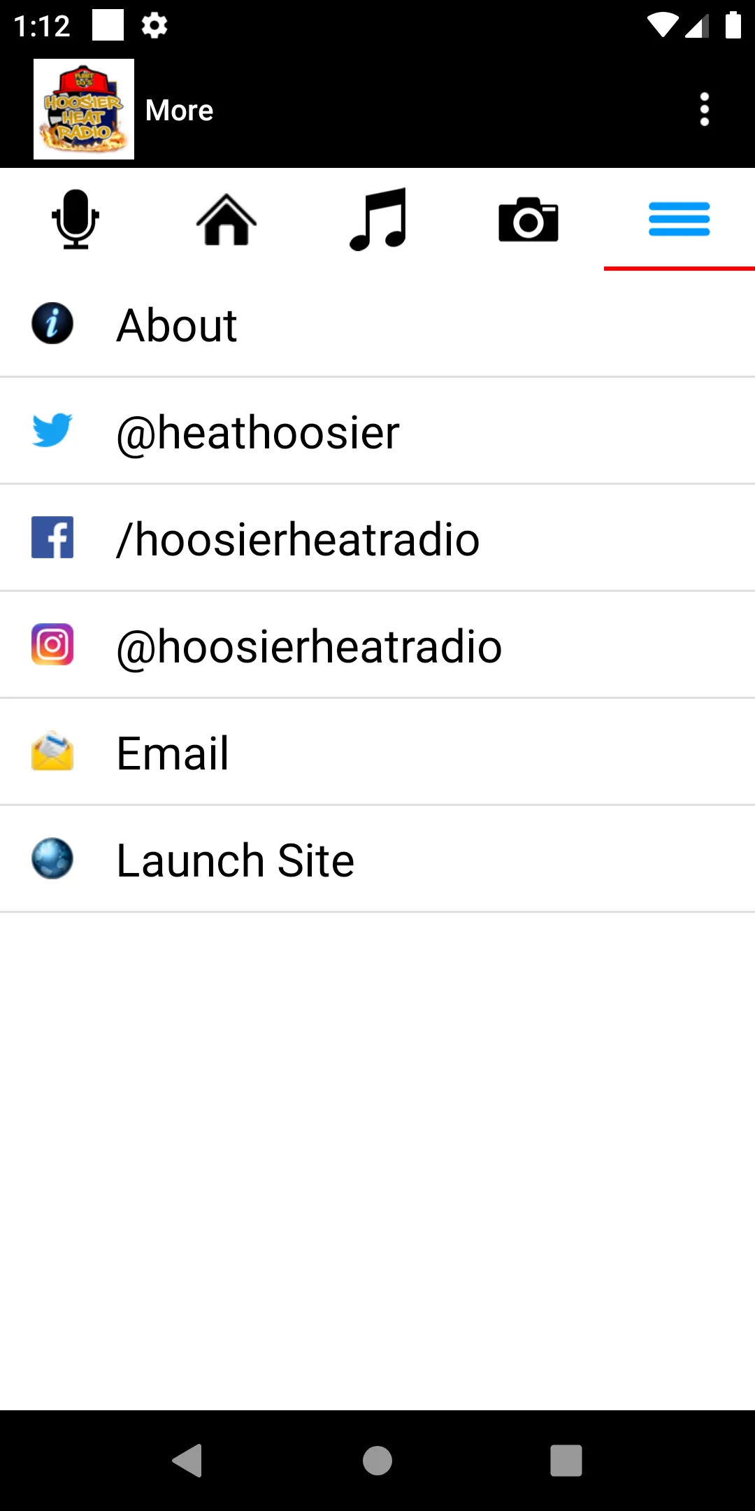 Hoosier Heat Radio | Indus Appstore | Screenshot