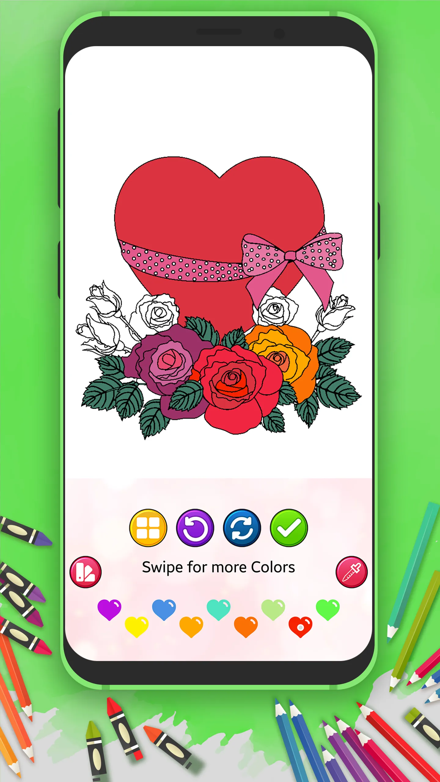 Lovely Hearts Coloring Book | Indus Appstore | Screenshot