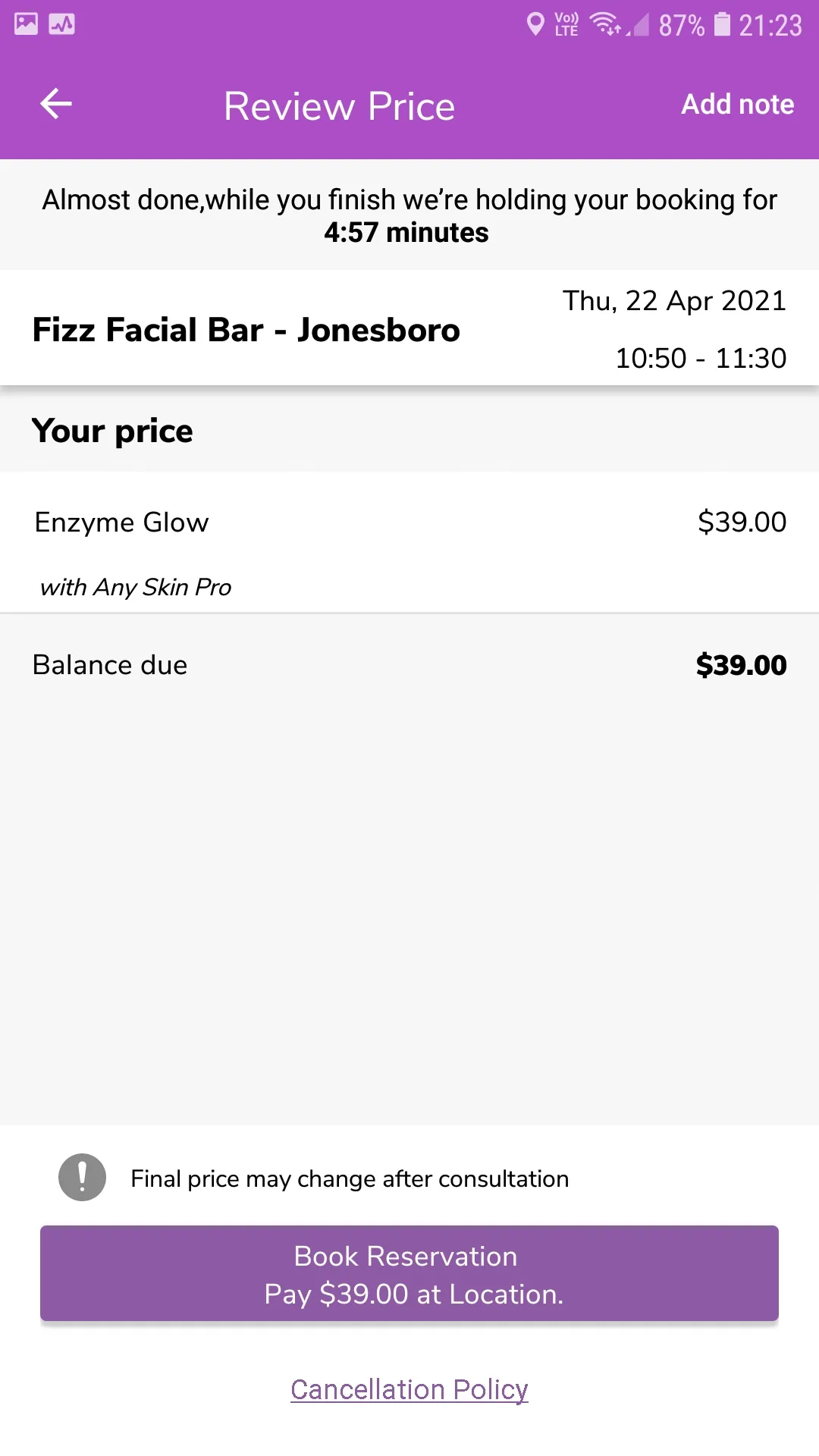 Fizz Facial Bar | Indus Appstore | Screenshot