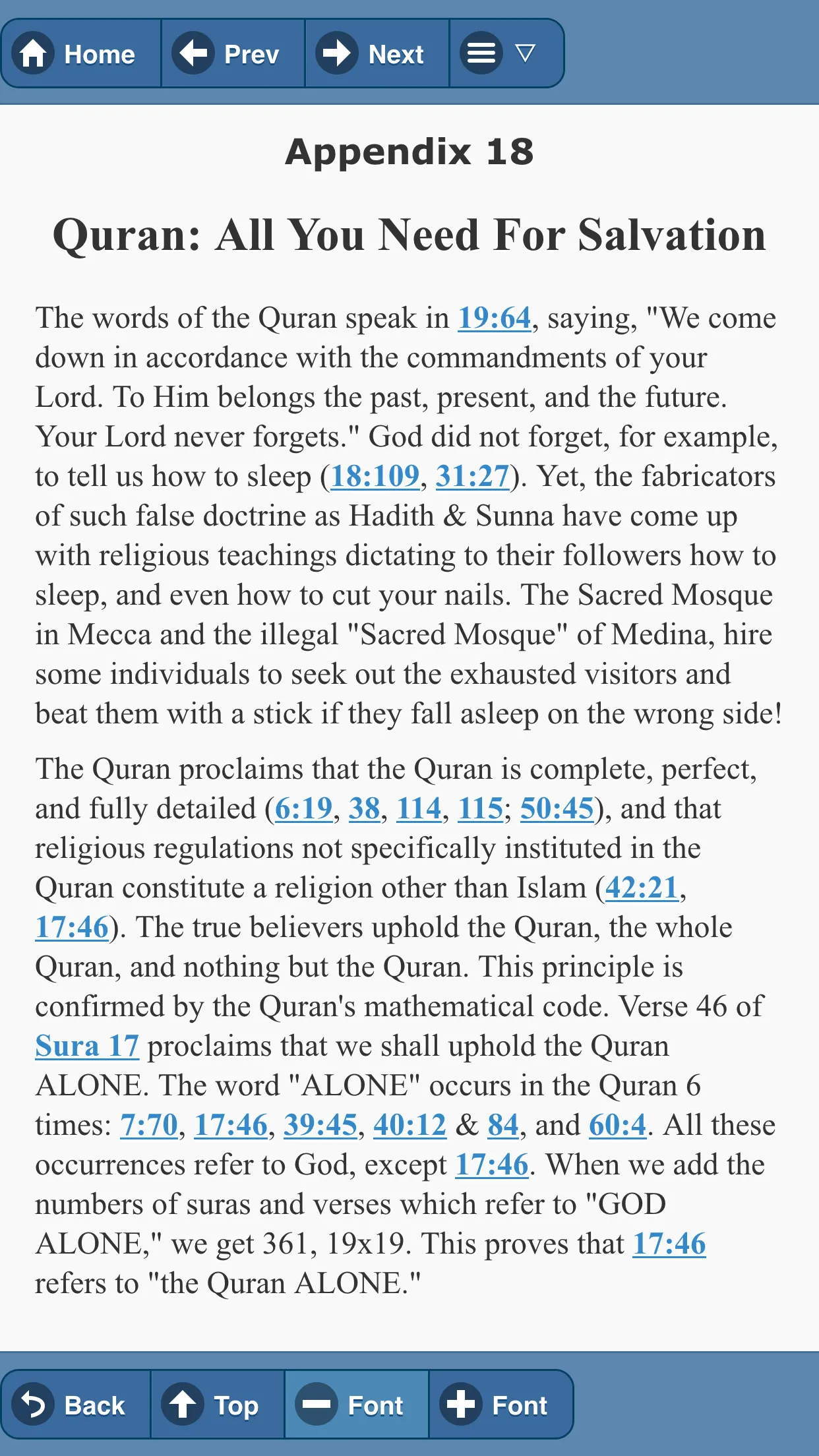 QURAN: THE FINAL TESTAMENT | Indus Appstore | Screenshot