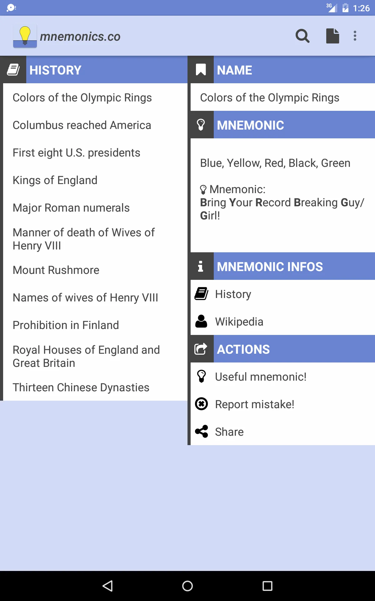 mnemonics.co - Memorize it! | Indus Appstore | Screenshot