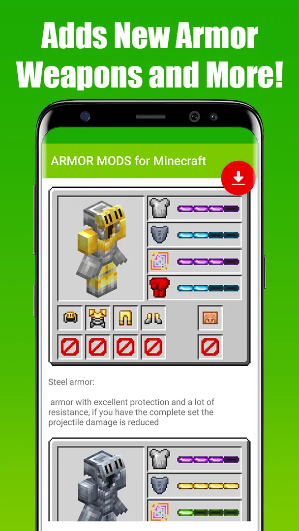 ARMOR MODS for Minecraft | Indus Appstore | Screenshot