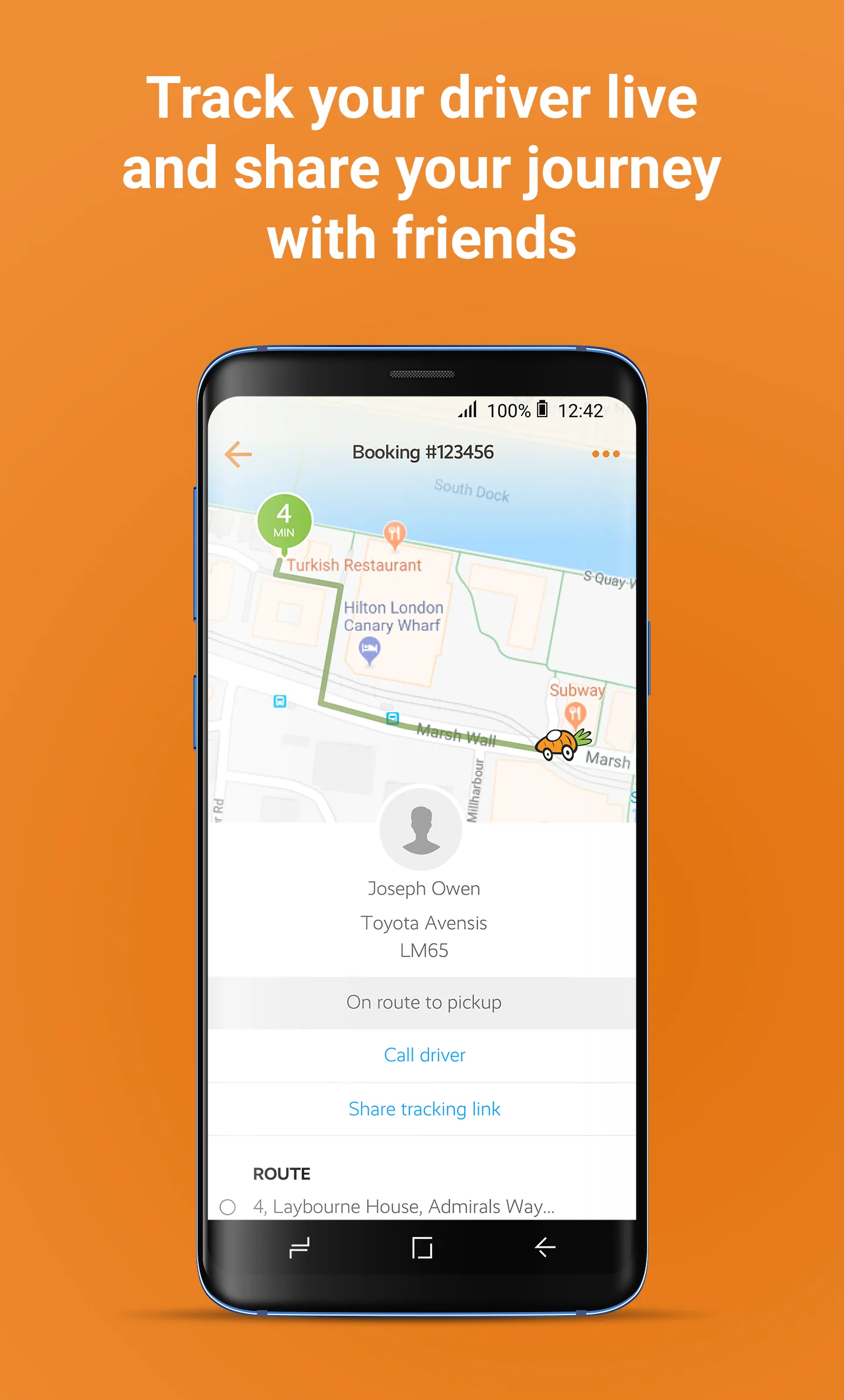 Carrot Cars – London’s Minicab | Indus Appstore | Screenshot