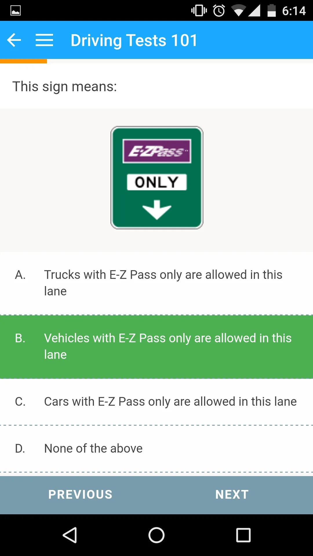 Driving Tests 101 | Indus Appstore | Screenshot