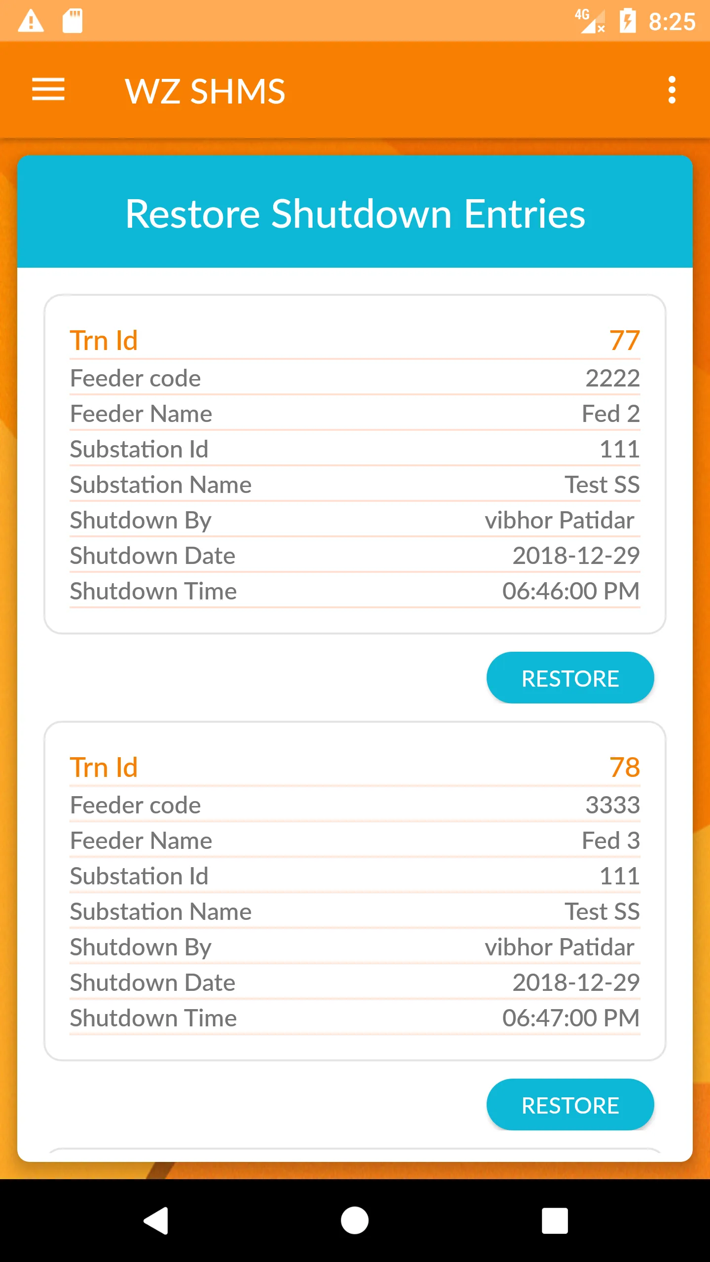 WZ SHMS: Shutdown-Monitoring | Indus Appstore | Screenshot